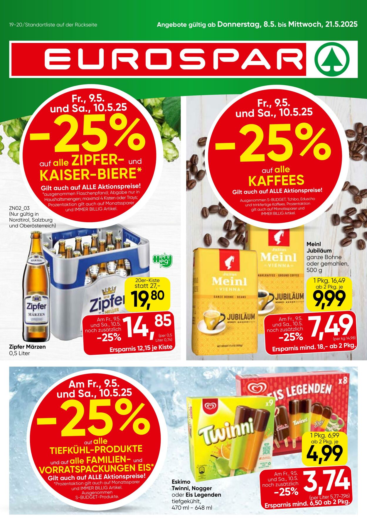 Prospekt Eurospar 08.05.2025 - 21.05.2025