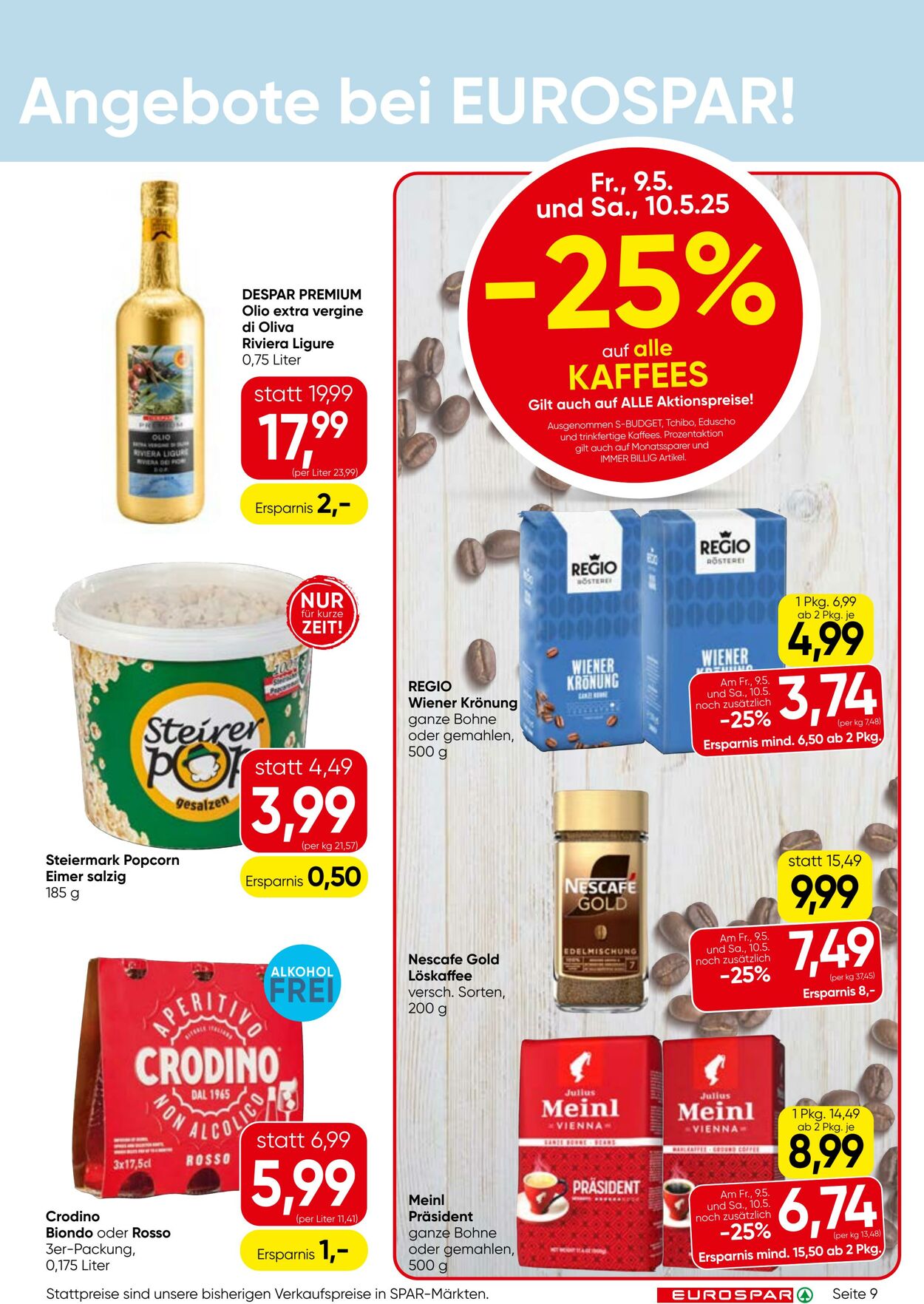 Prospekt Eurospar 08.05.2025 - 21.05.2025