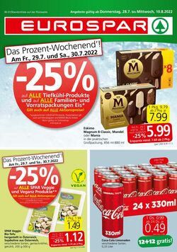 Prospekt Eurospar 28.07.2022 - 10.08.2022