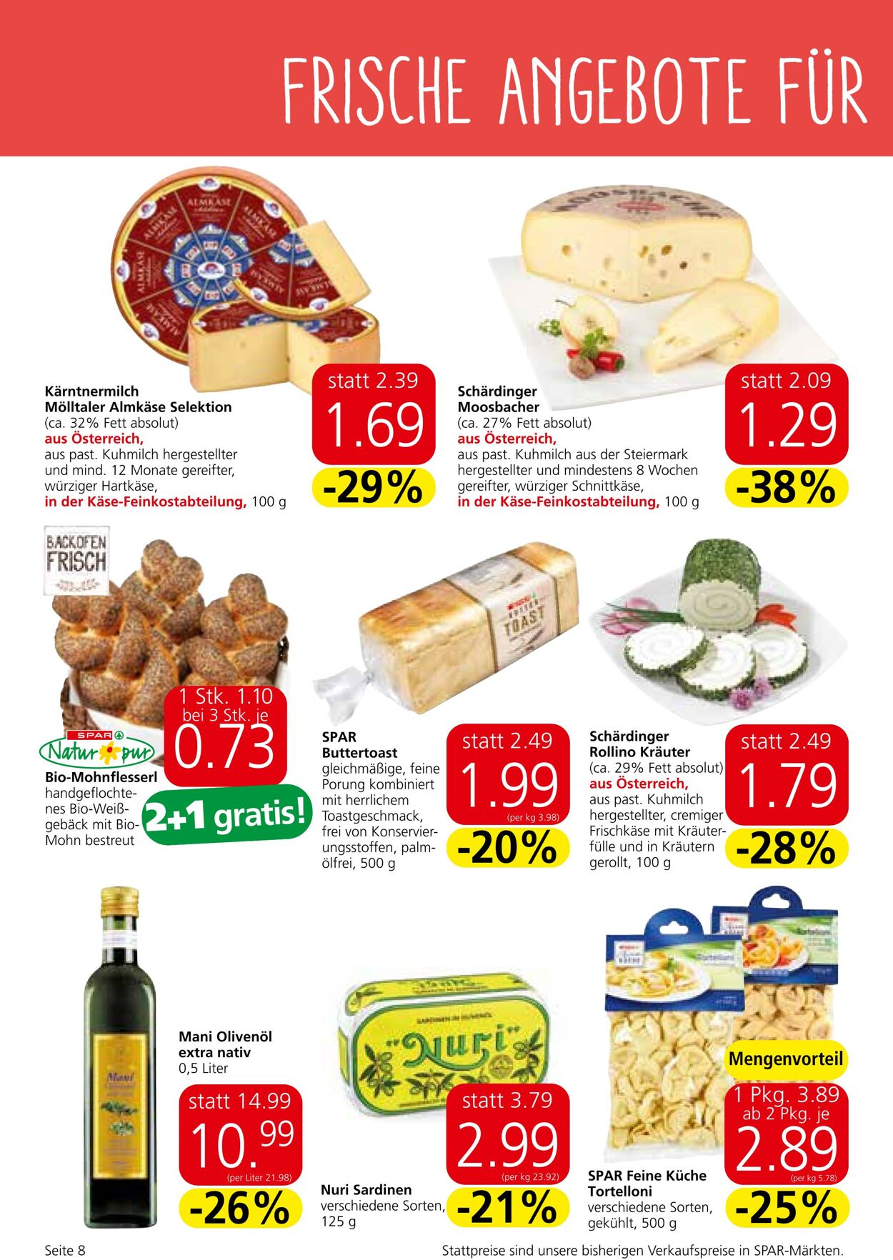 Prospekt Eurospar 08.08.2024 - 21.08.2024