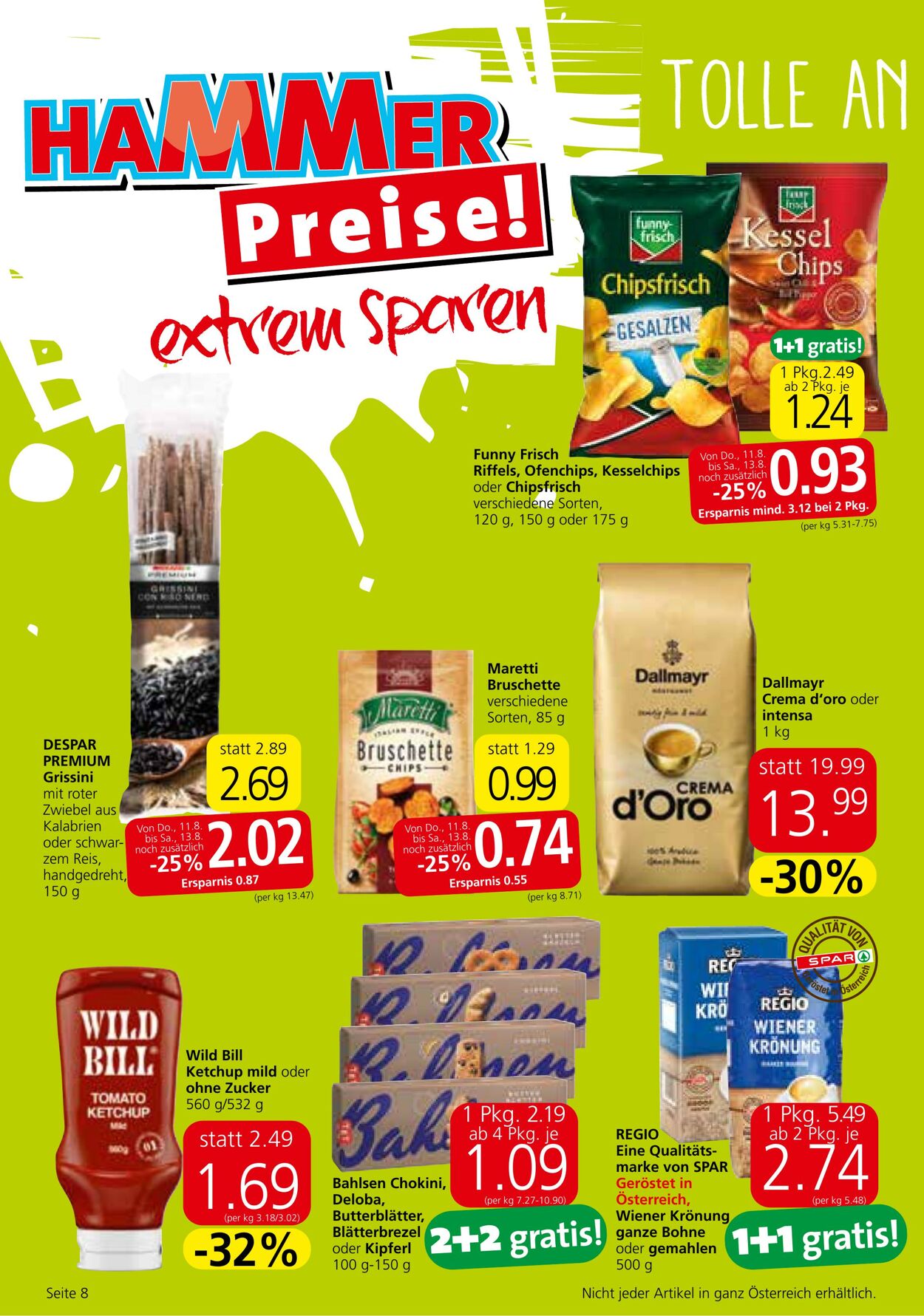 Prospekt Eurospar 11.08.2022 - 24.08.2022