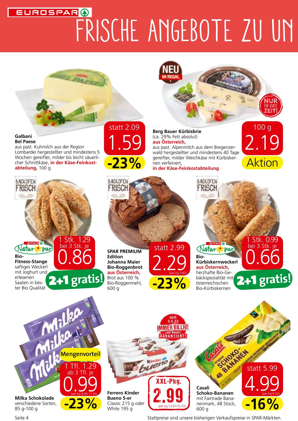 Prospekt Eurospar 06.10.2022 - 19.10.2022