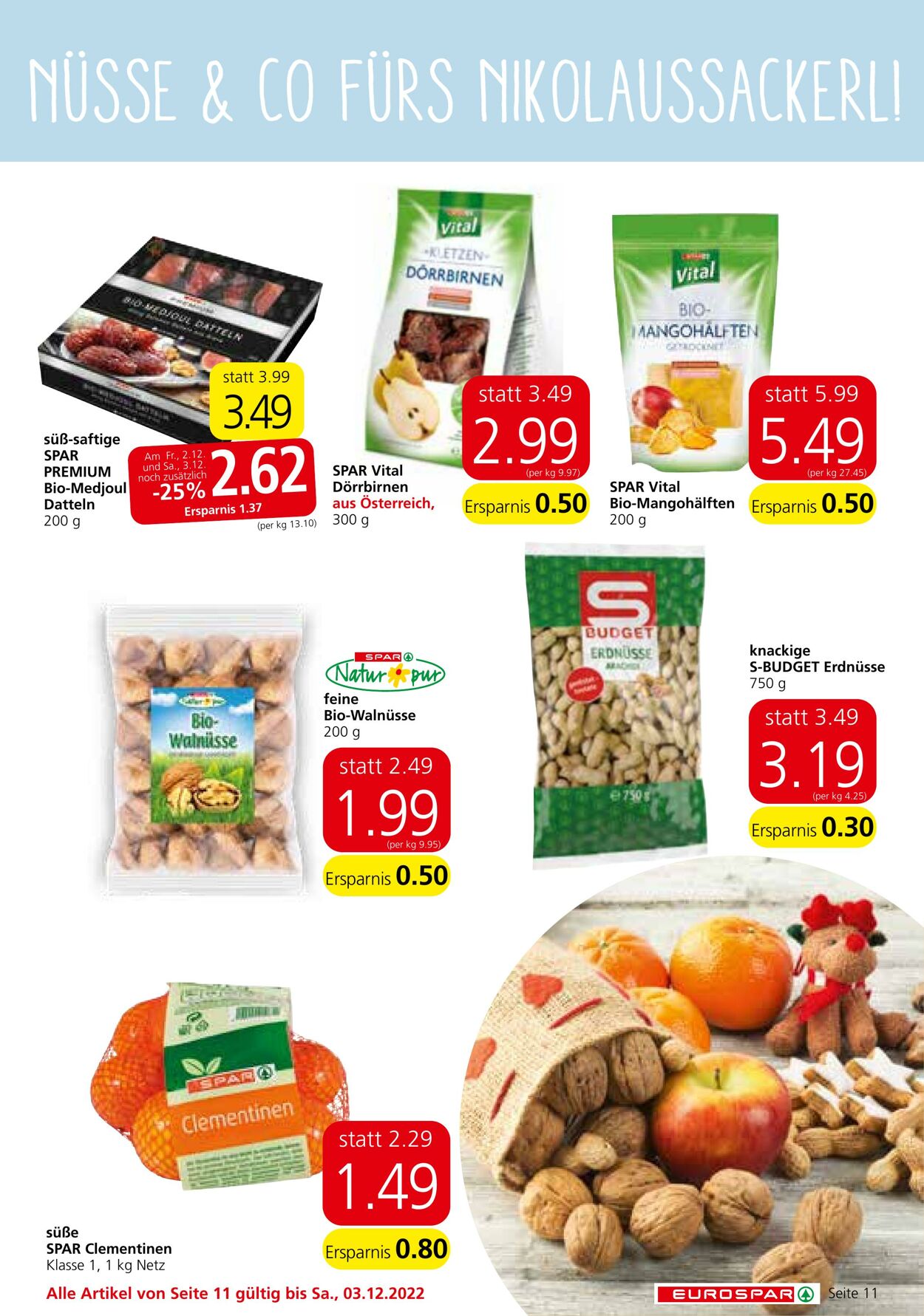 Prospekt Eurospar 01.12.2022 - 14.12.2022