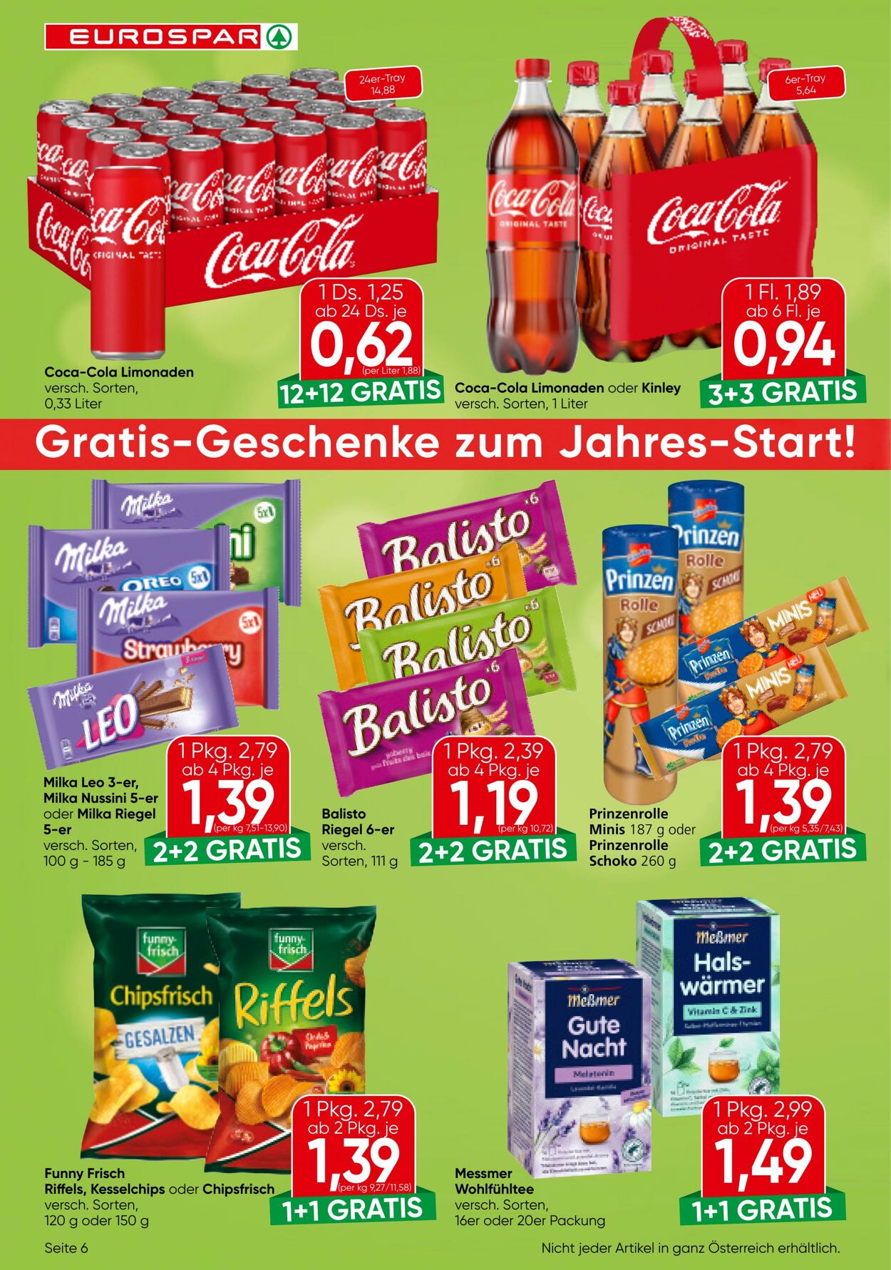 Prospekt Eurospar 02.01.2025 - 15.01.2025