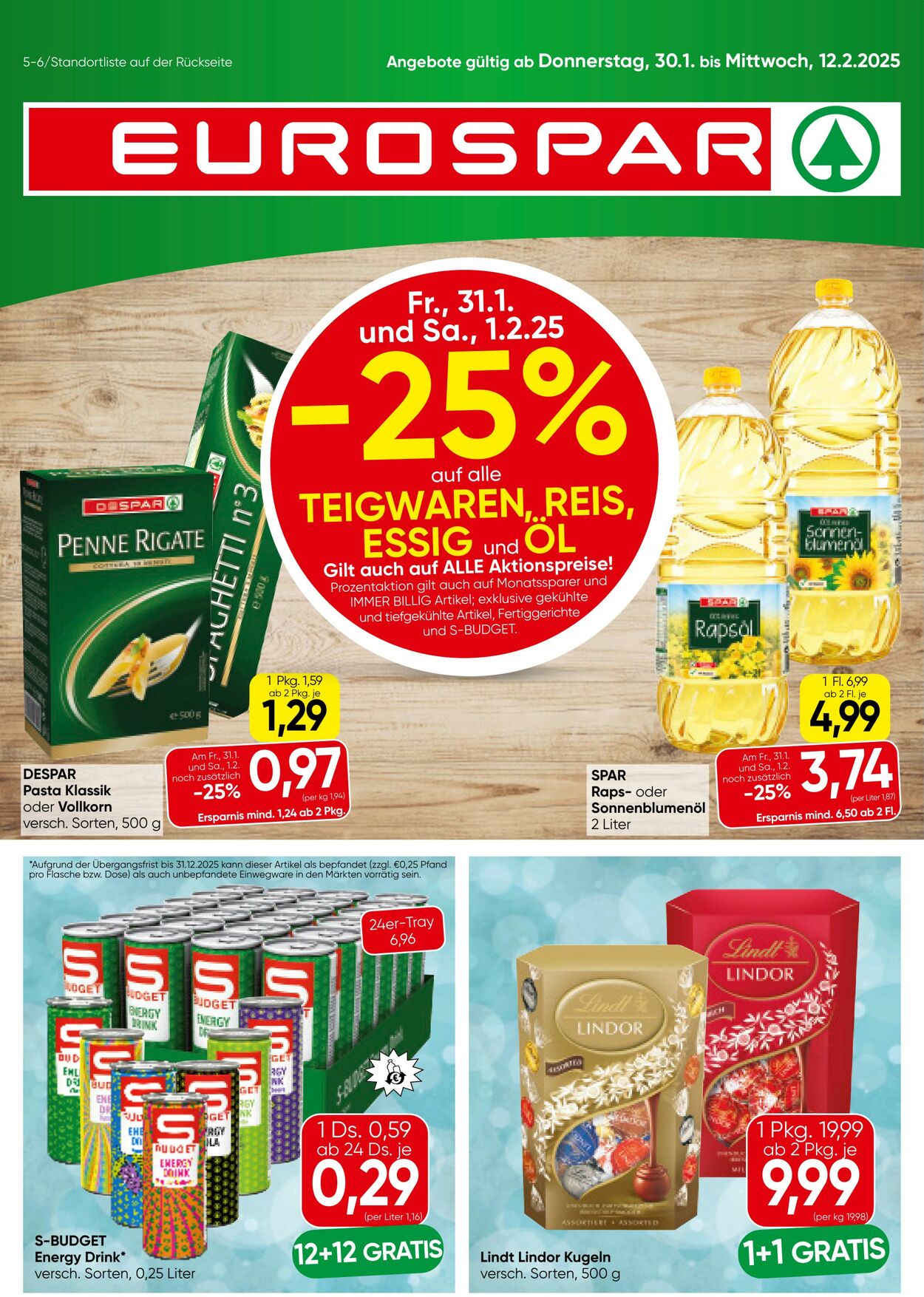 Prospekt Eurospar 30.01.2025 - 12.02.2025