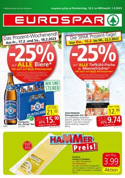 Prospekt Eurospar 16.02.2023 - 01.03.2023