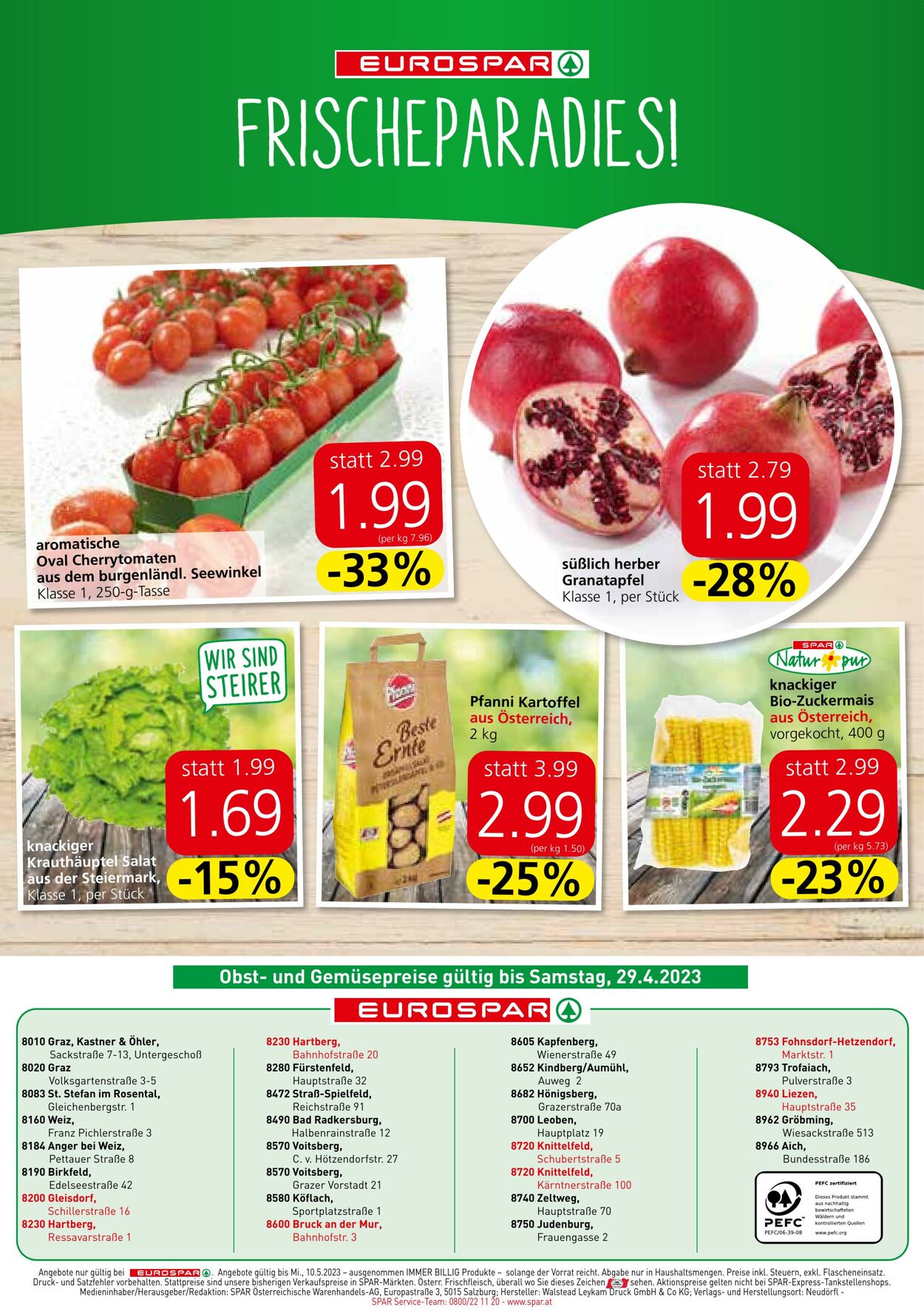 Prospekt Eurospar 27.04.2023 - 10.05.2023