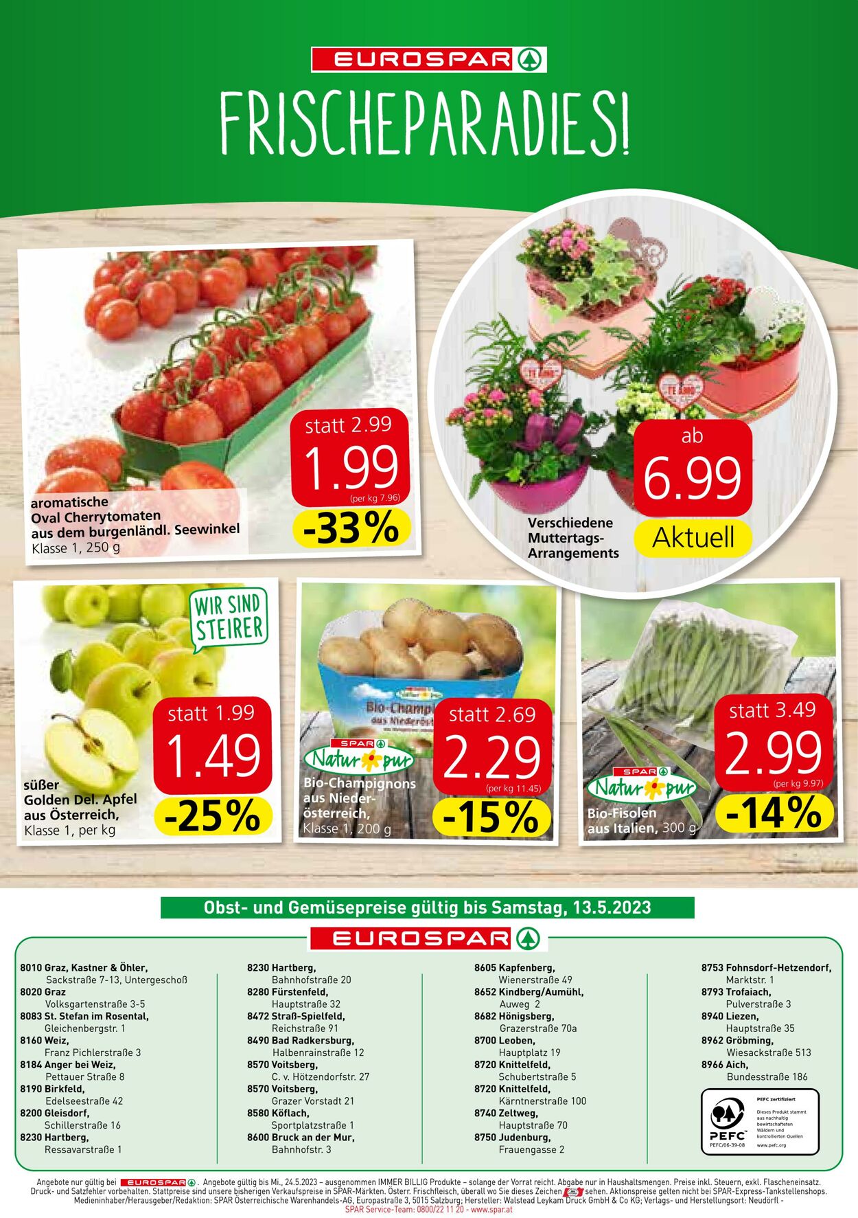 Prospekt Eurospar 11.05.2023 - 24.05.2023