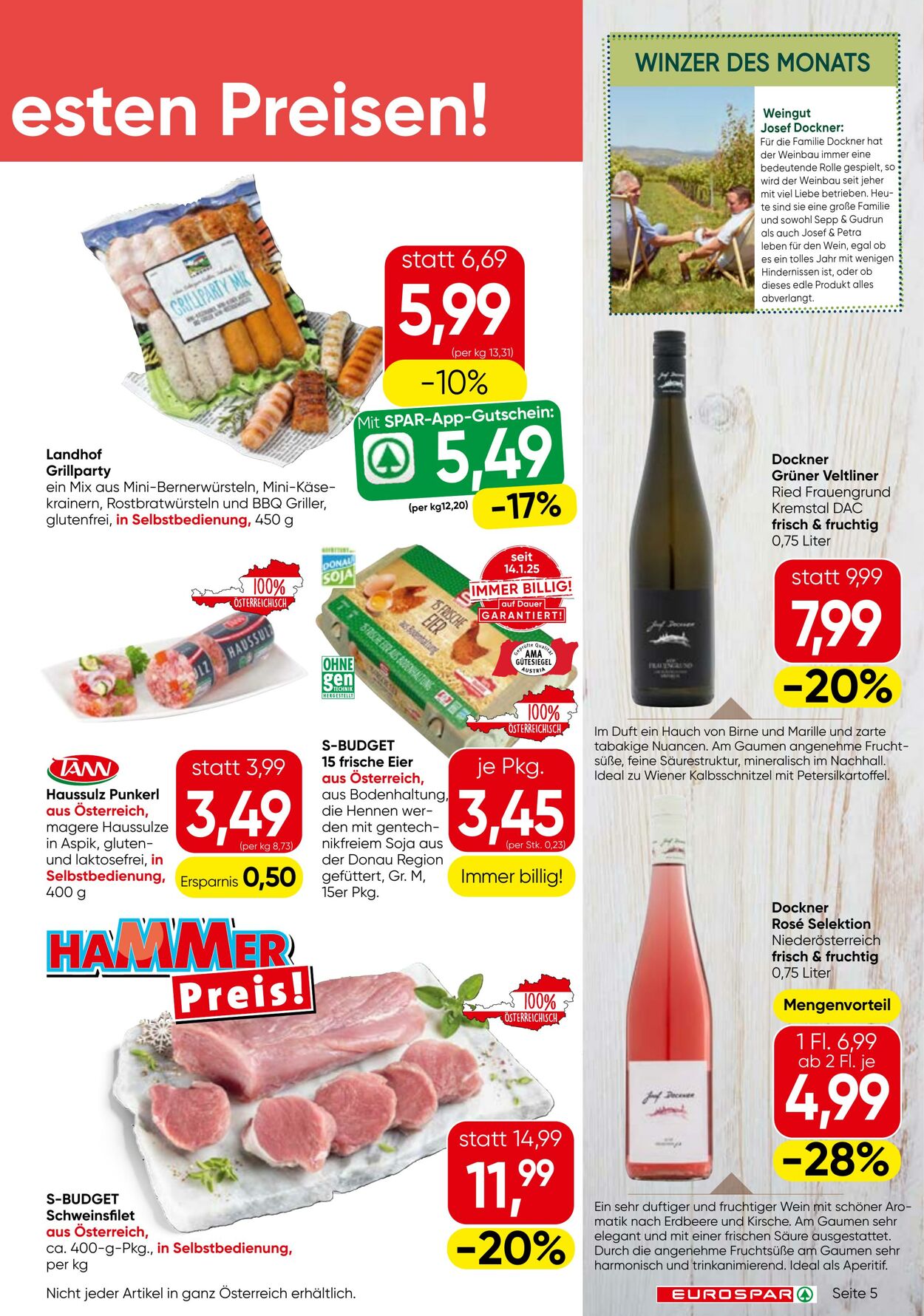 Prospekt Eurospar 05.06.2025 - 17.06.2025