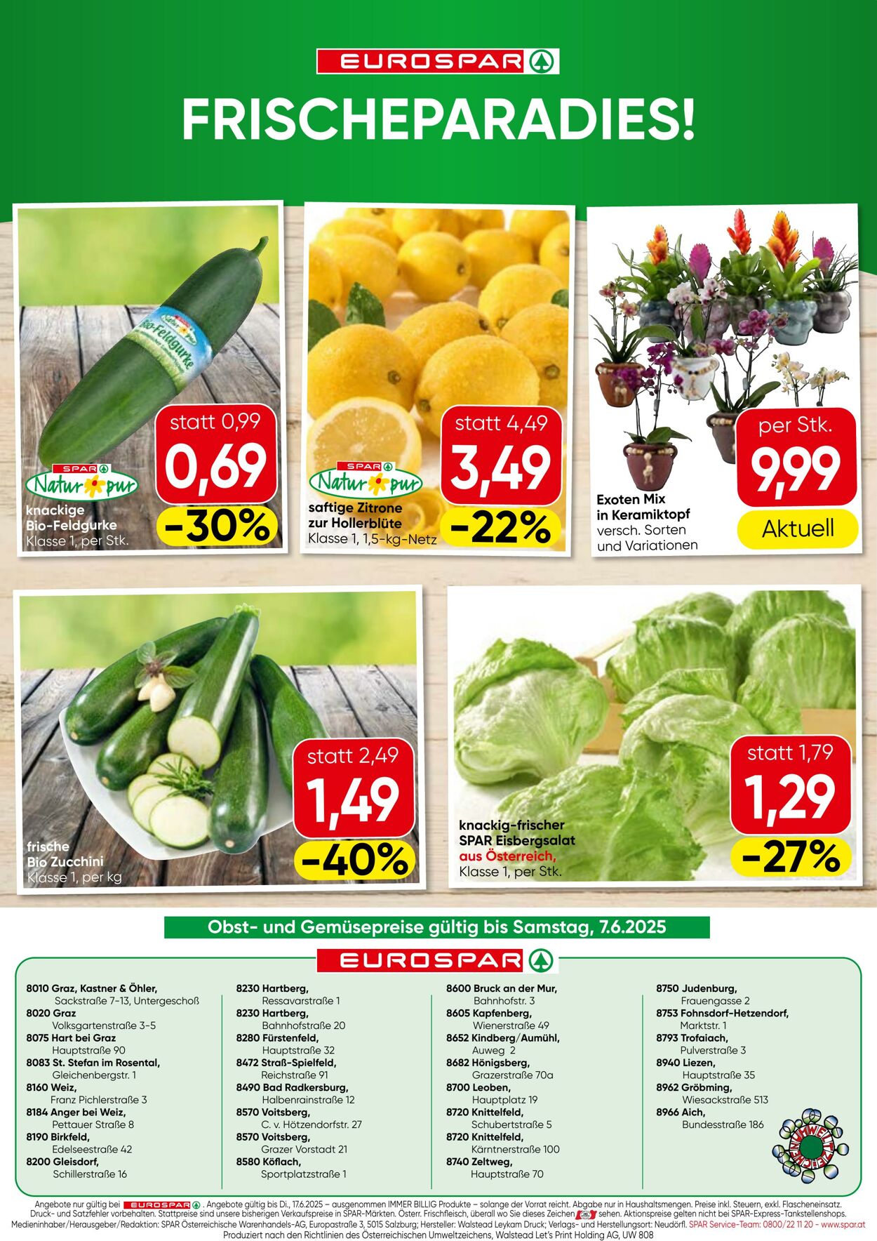 Prospekt Eurospar 05.06.2025 - 17.06.2025