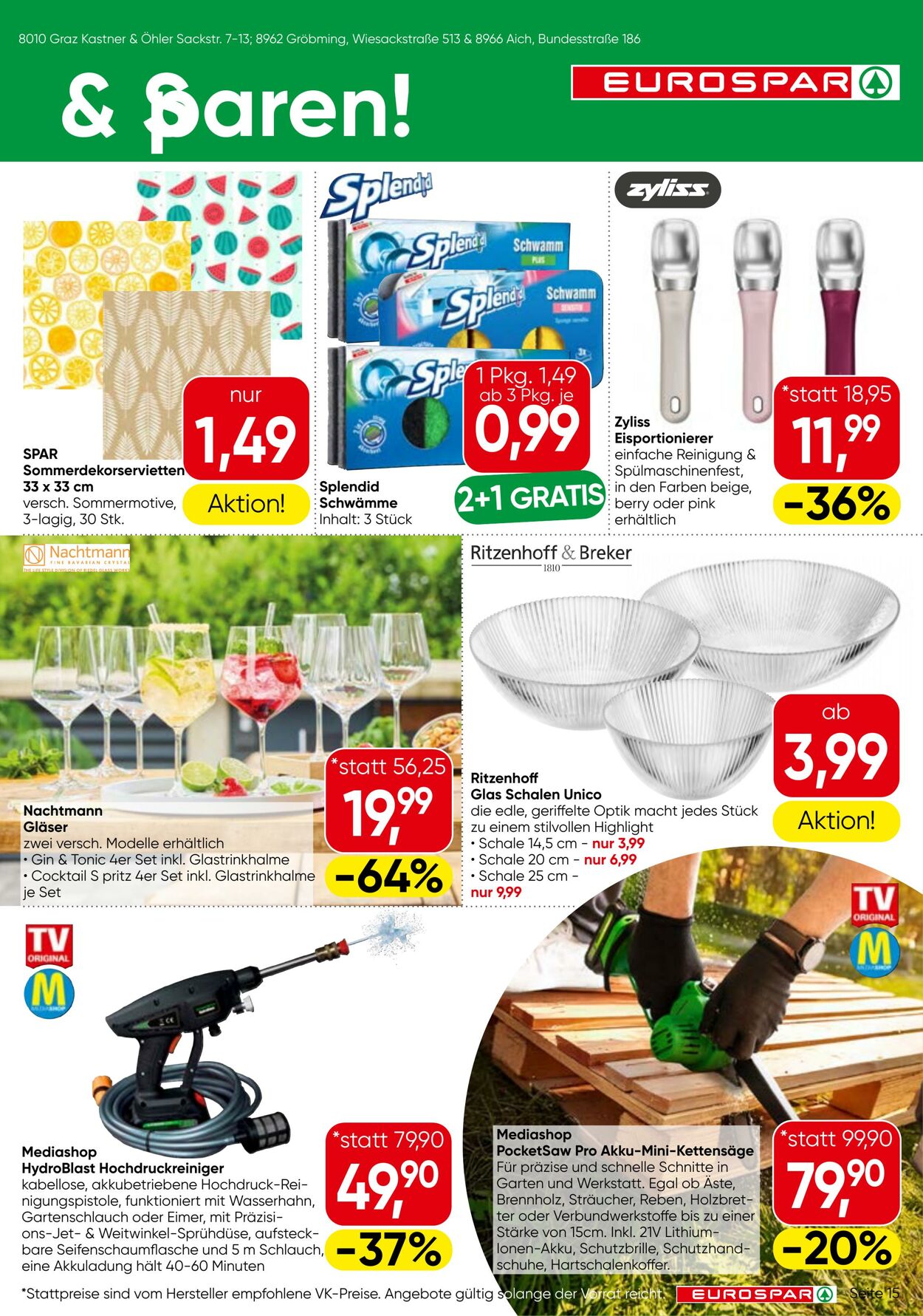 Prospekt Eurospar 03.07.2025 - 16.07.2025