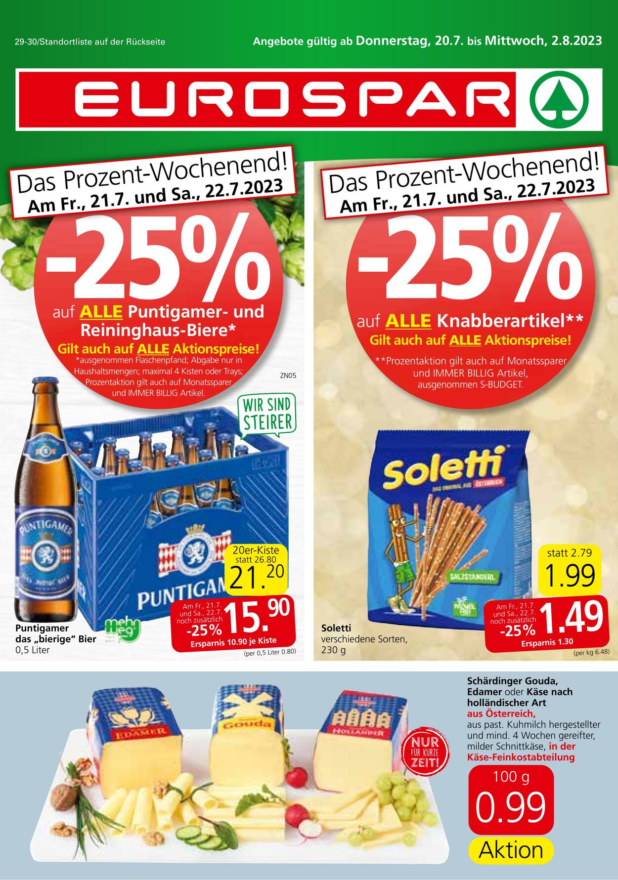 Prospekt Eurospar 20.07.2023 - 02.08.2023