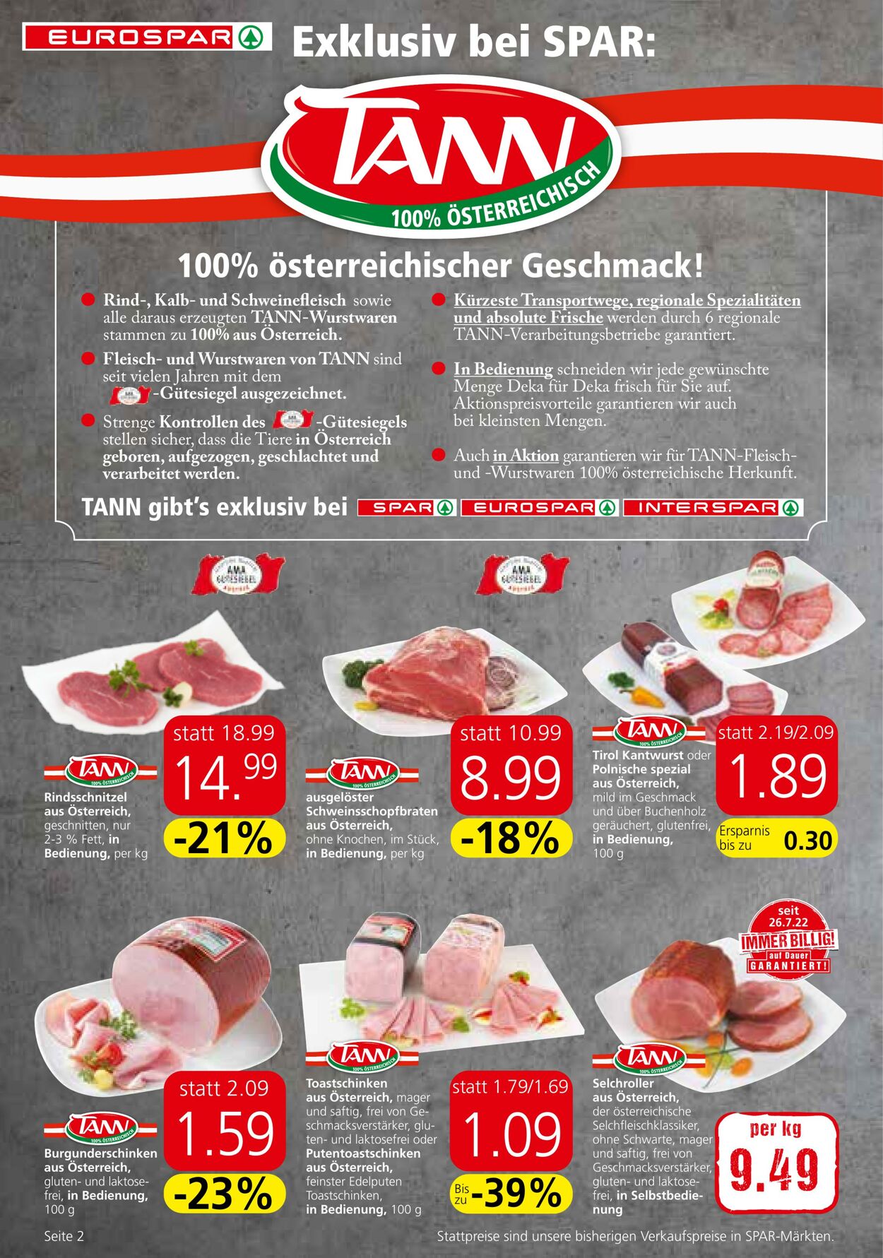 Prospekt Eurospar 06.10.2022 - 19.10.2022