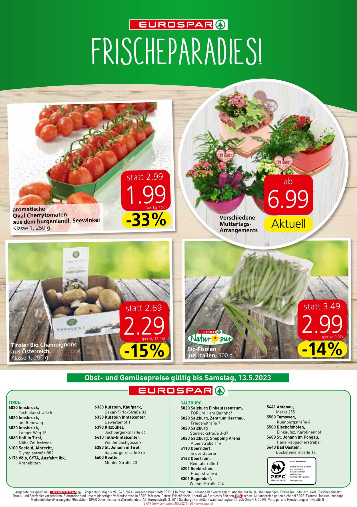 Prospekt Eurospar 11.05.2023 - 24.05.2023