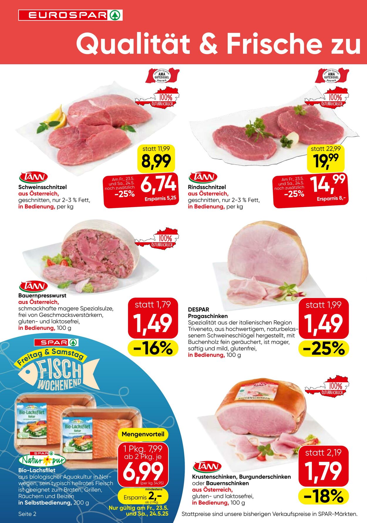 Prospekt Eurospar 22.05.2025 - 04.06.2025