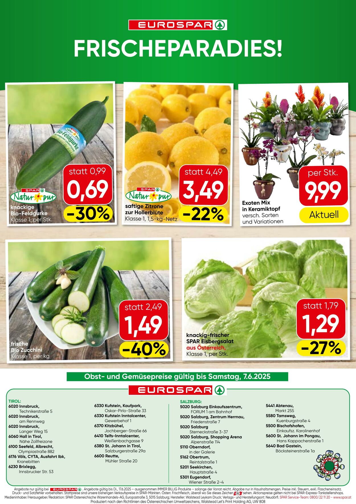 Prospekt Eurospar 05.06.2025 - 17.06.2025