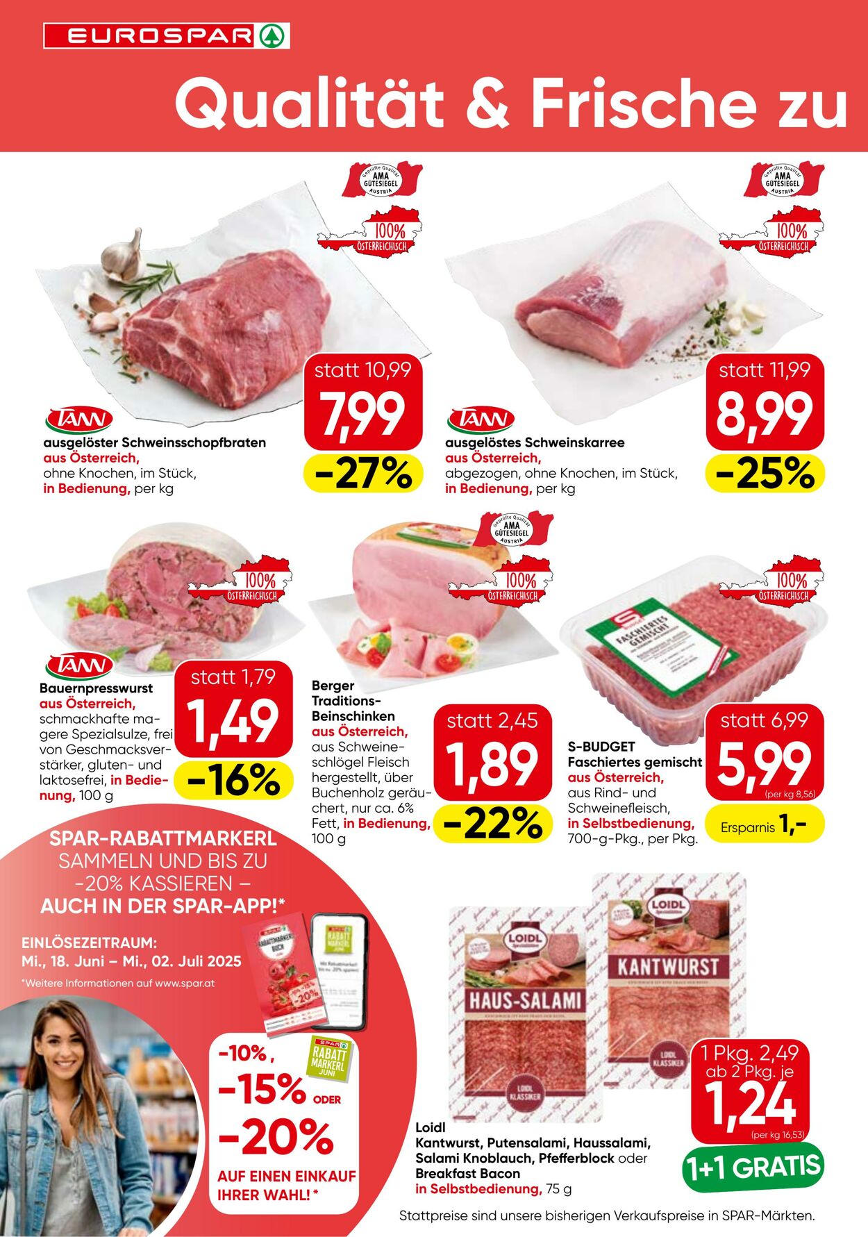 Prospekt Eurospar 18.06.2025 - 02.07.2025