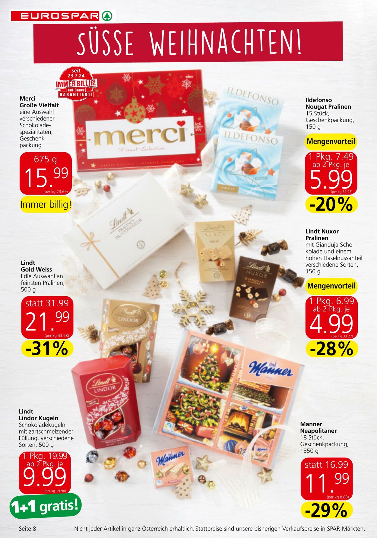 Prospekt Eurospar 28.11.2024 - 11.12.2024