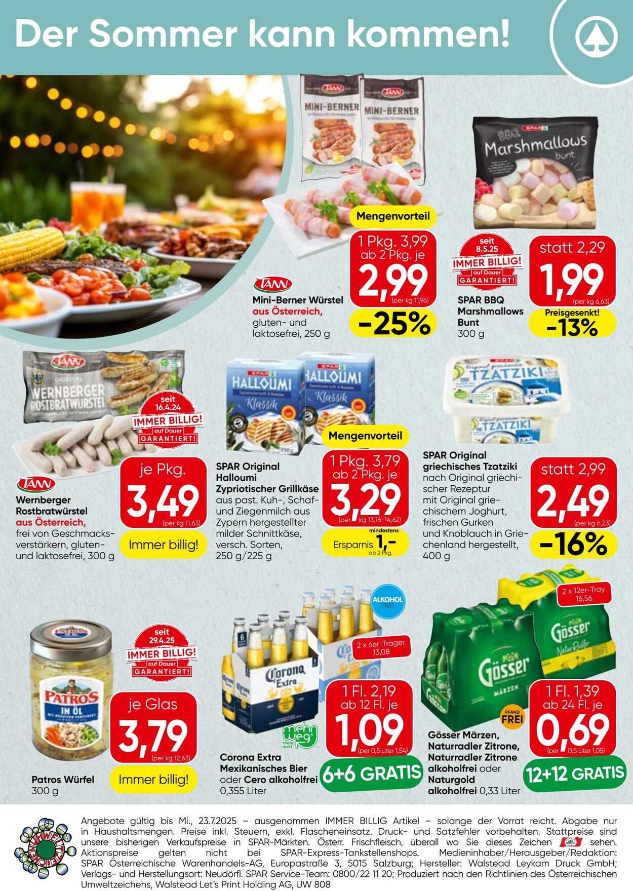 Prospekt Eurospar 26.06.2025 - 23.07.2025