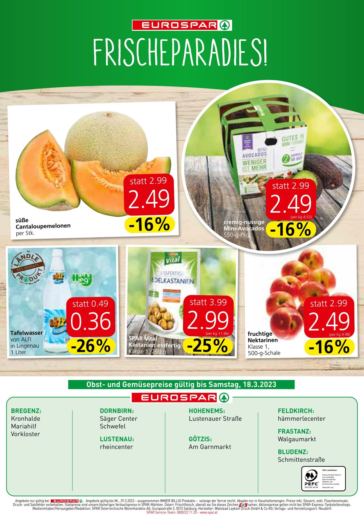 Prospekt Eurospar 16.03.2023 - 29.03.2023