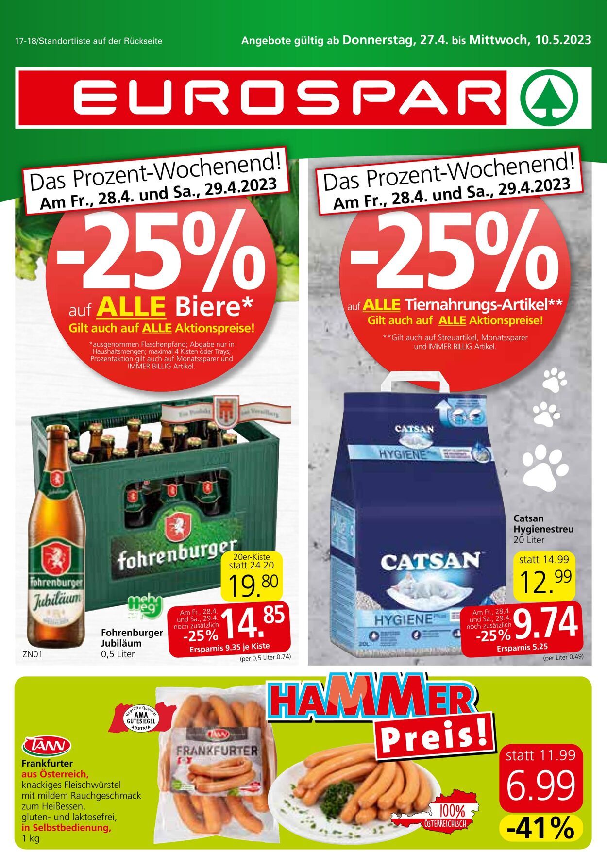 Prospekt Eurospar 27.04.2023 - 10.05.2023