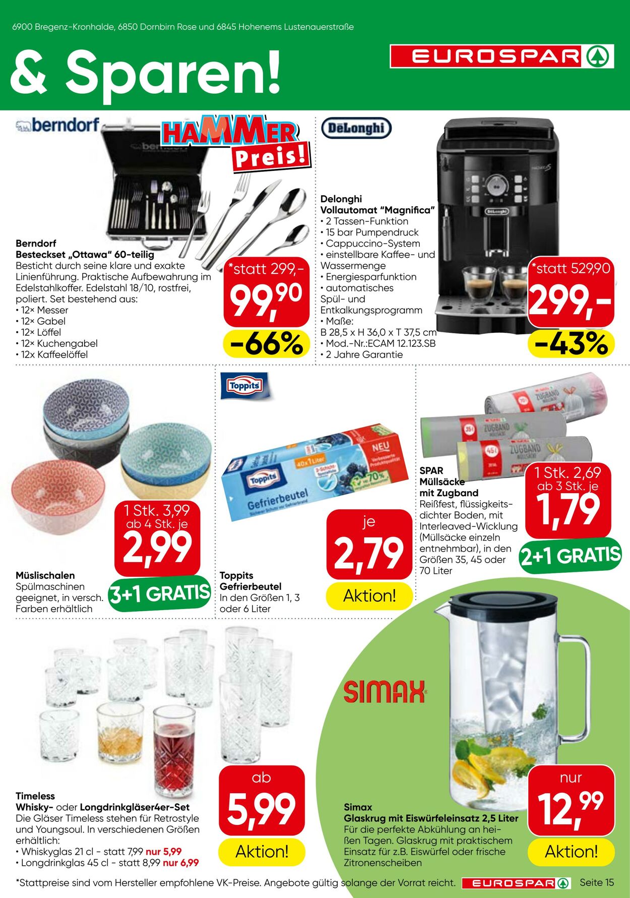 Prospekt Eurospar 24.04.2025 - 07.05.2025