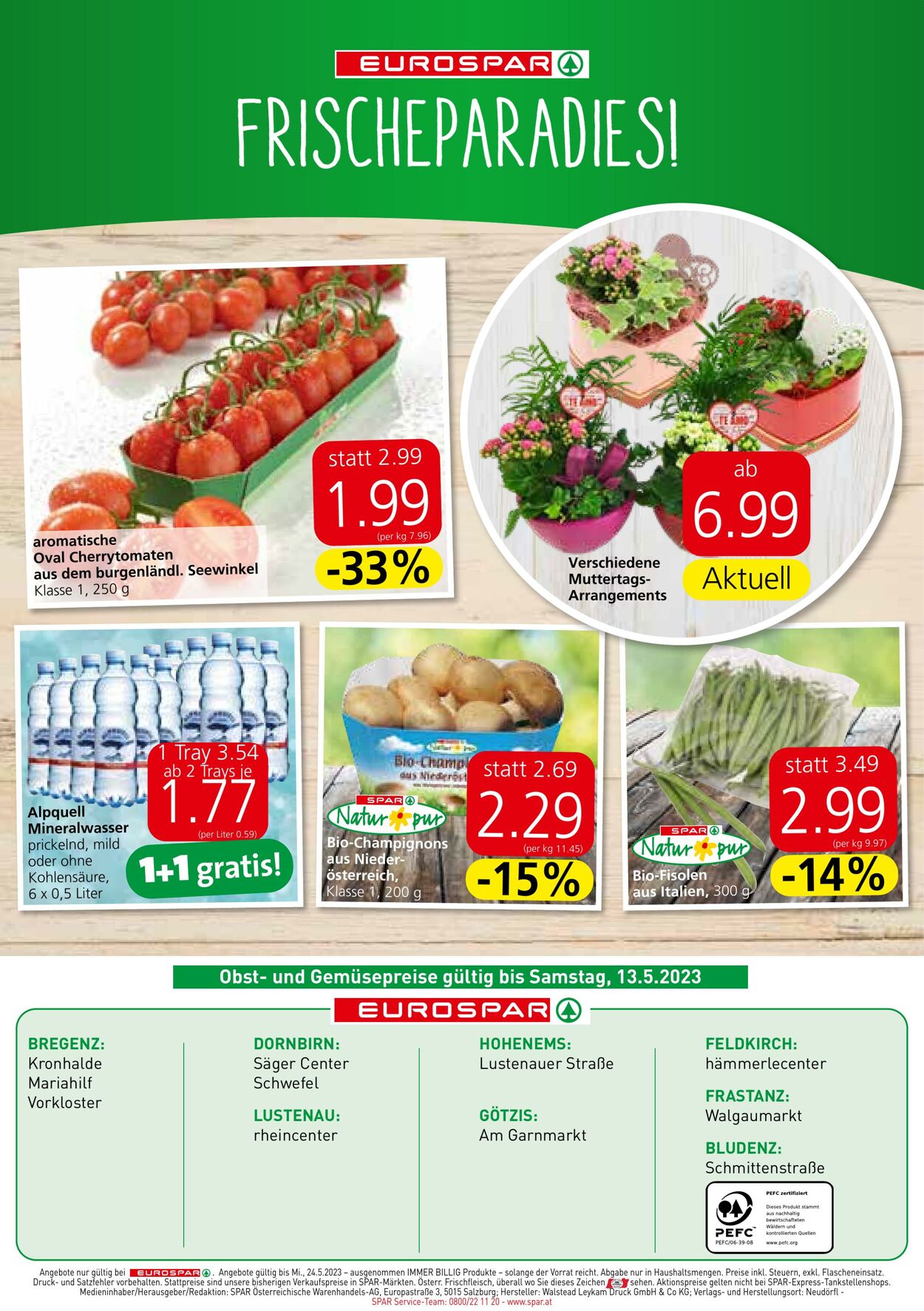 Prospekt Eurospar 11.05.2023 - 24.05.2023