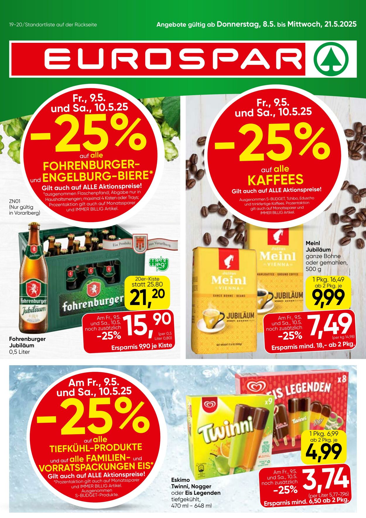 Prospekt Eurospar 08.05.2025 - 21.05.2025