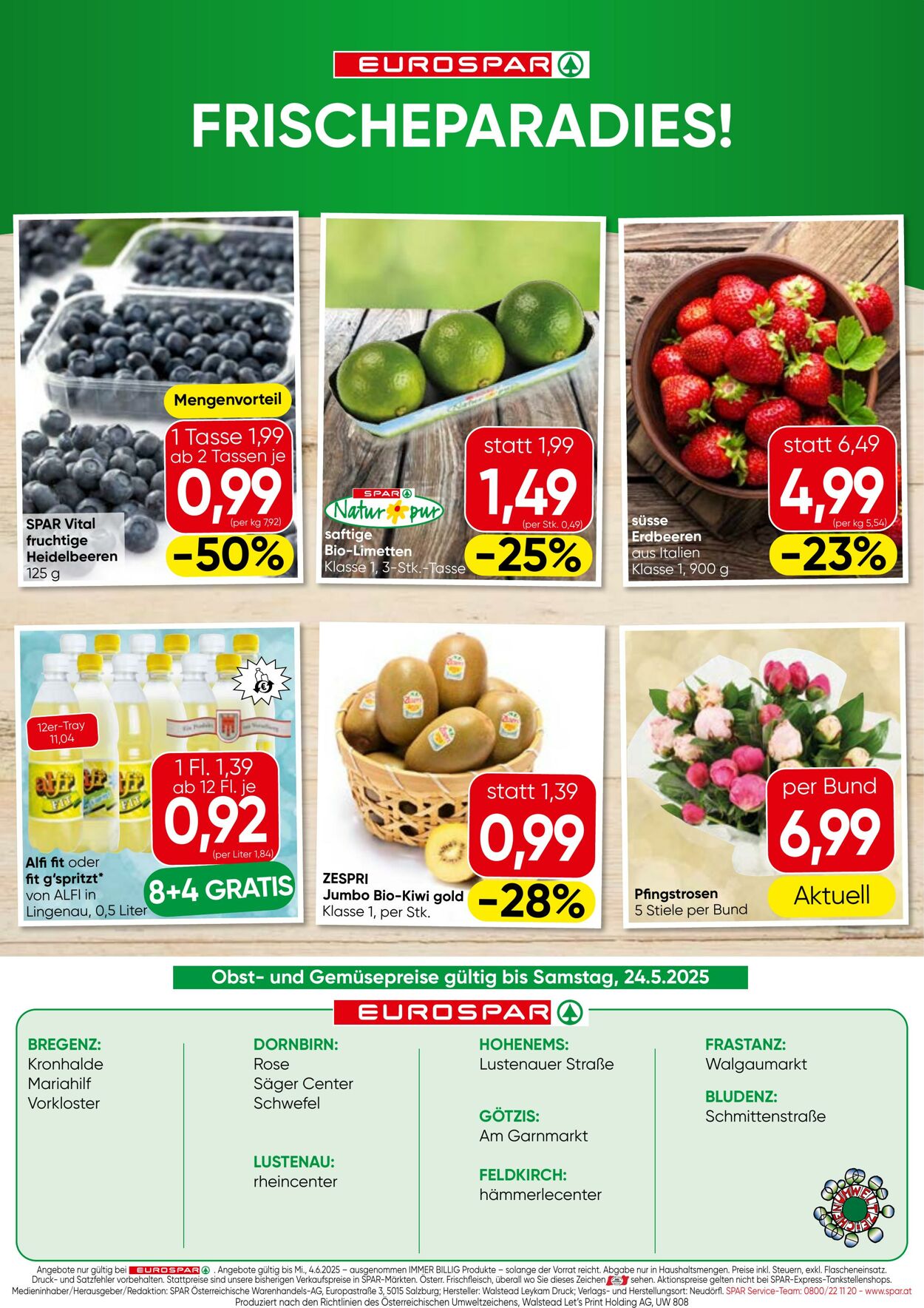 Prospekt Eurospar 22.05.2025 - 04.06.2025