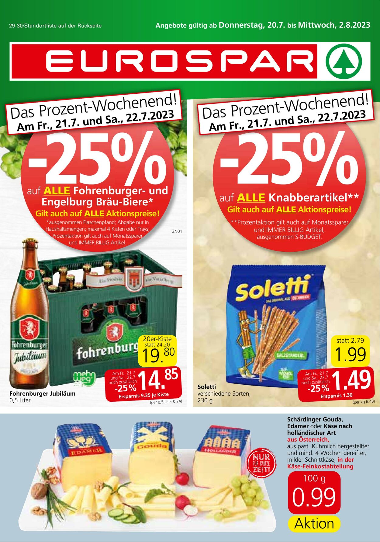 Prospekt Eurospar 20.07.2023 - 02.08.2023