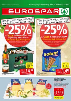 Prospekt Eurospar 20.07.2023 - 02.08.2023