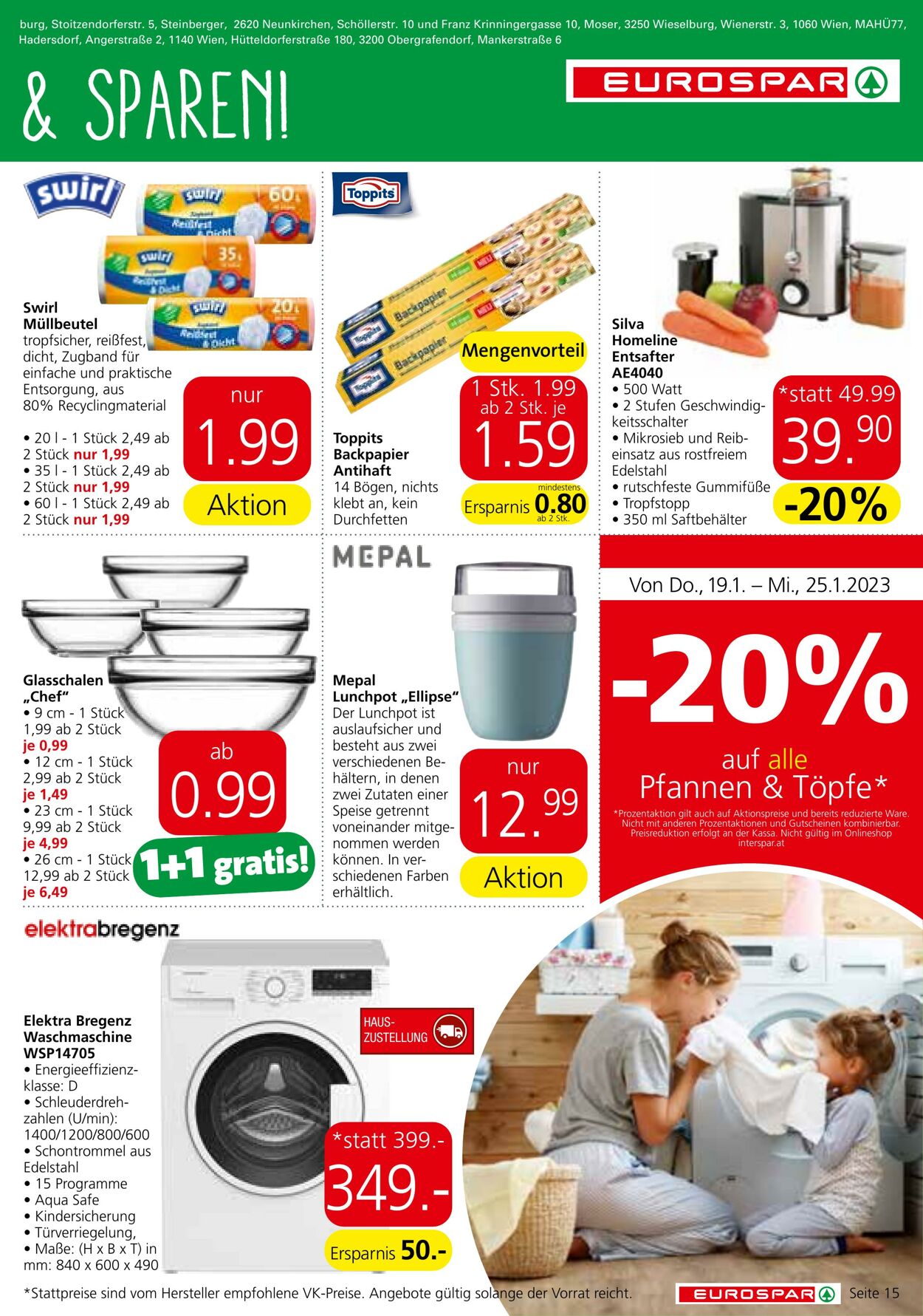 Prospekt Eurospar 19.01.2023 - 01.02.2023