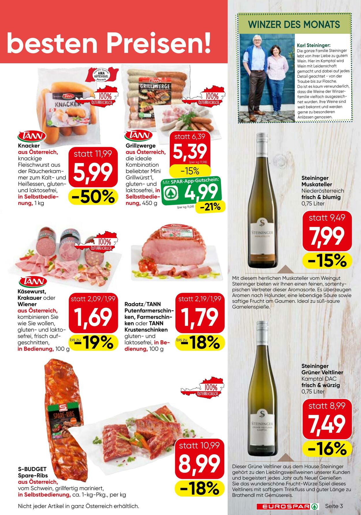 Prospekt Eurospar 08.05.2025 - 21.05.2025
