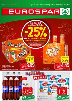 Prospekt Eurospar 08.08.2024 - 21.08.2024