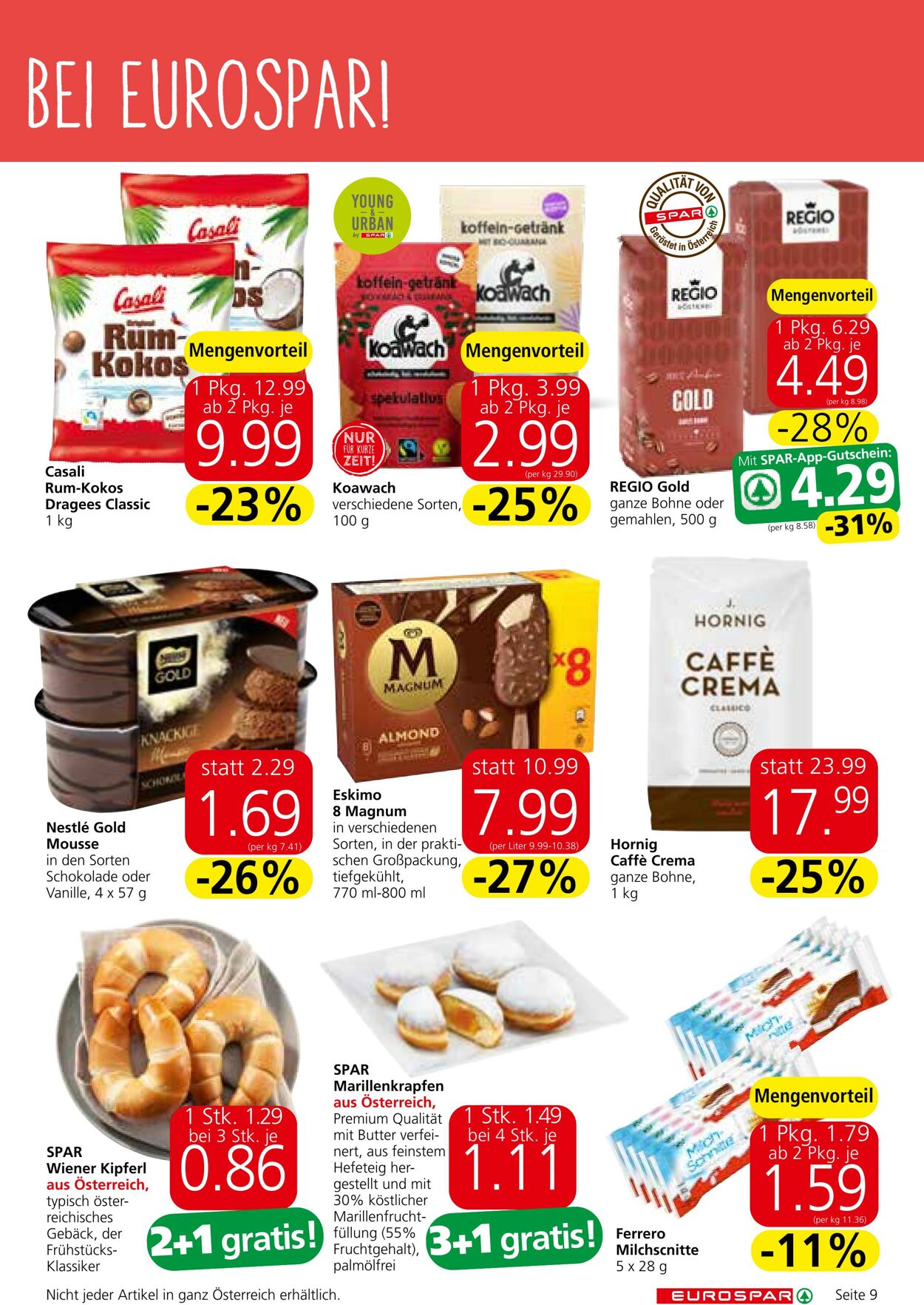 Prospekt Eurospar 19.09.2024 - 02.10.2024