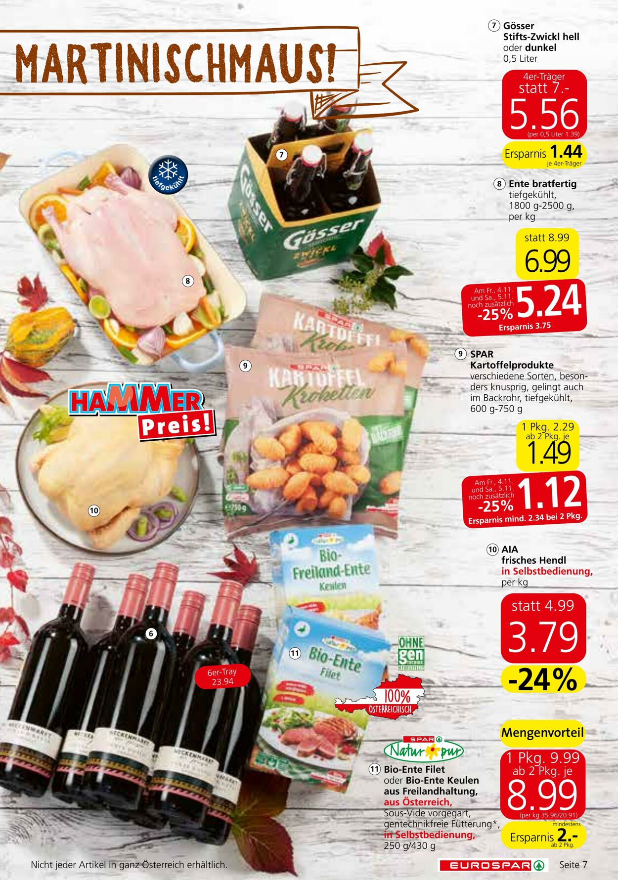 Prospekt Eurospar 03.11.2022 - 16.11.2022