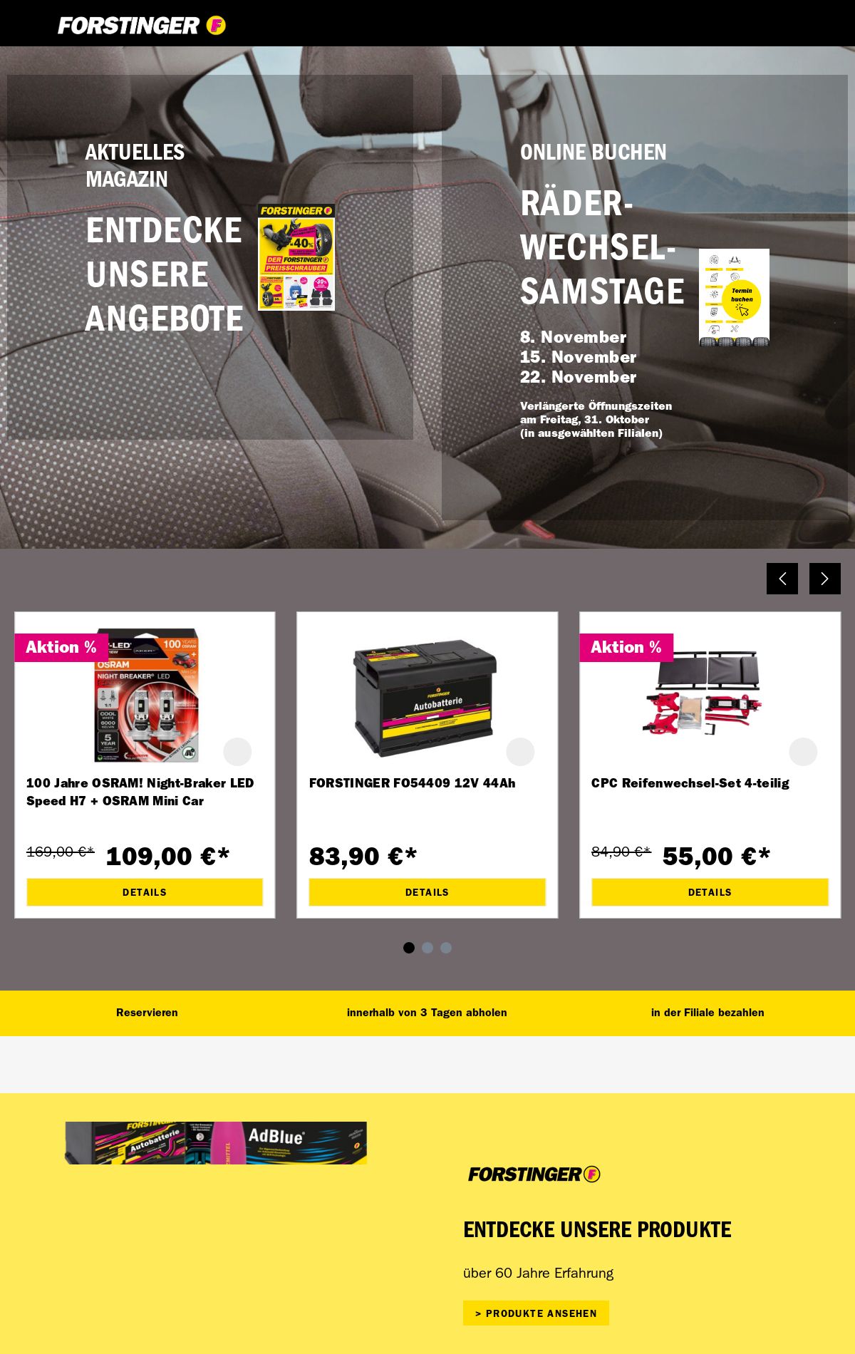 Prospekt Forstinger 27.10.2025 - 05.11.2025