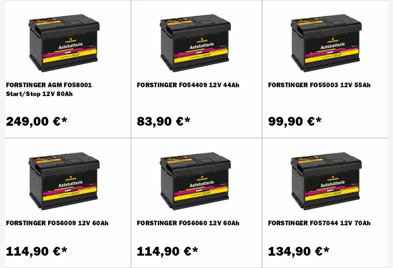 Prospekt Forstinger 06.10.2025 - 15.10.2025