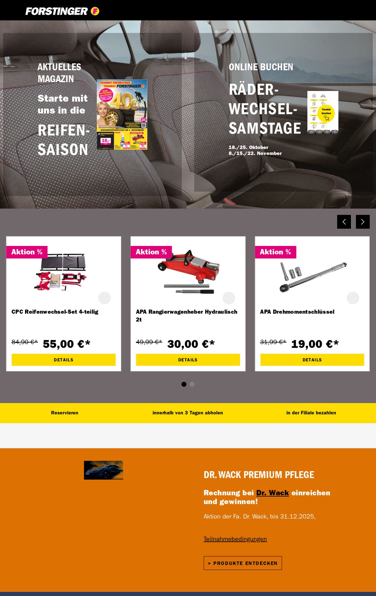 Prospekt Forstinger 06.10.2025 - 15.10.2025