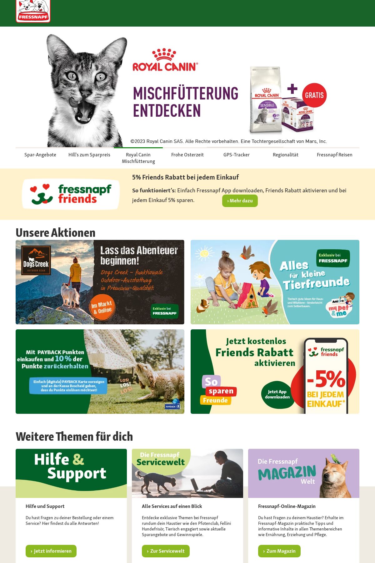 Prospekt Fressnapf 01.04.2023 - 16.04.2023