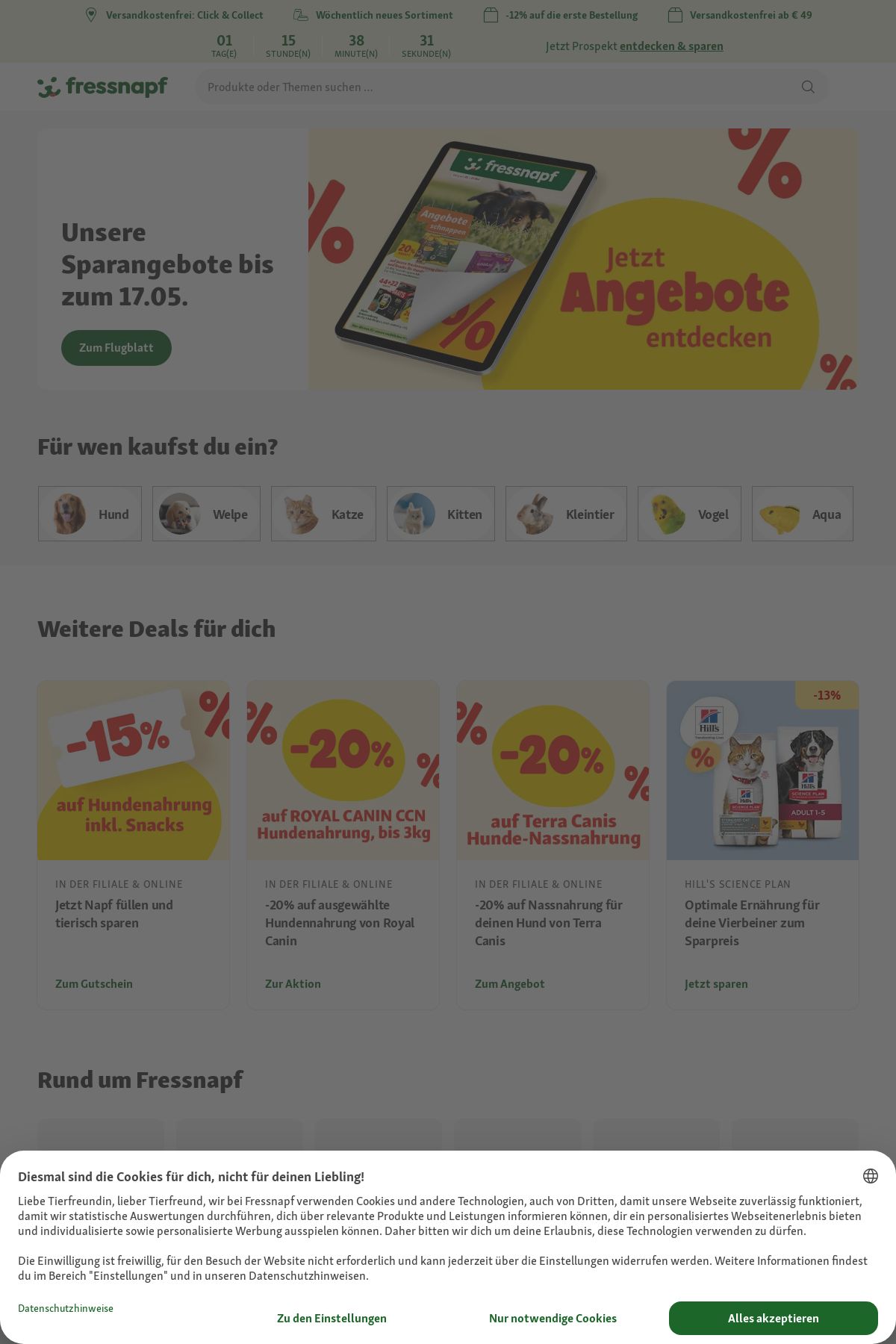 Prospekt Fressnapf 16.05.2025 - 31.05.2025