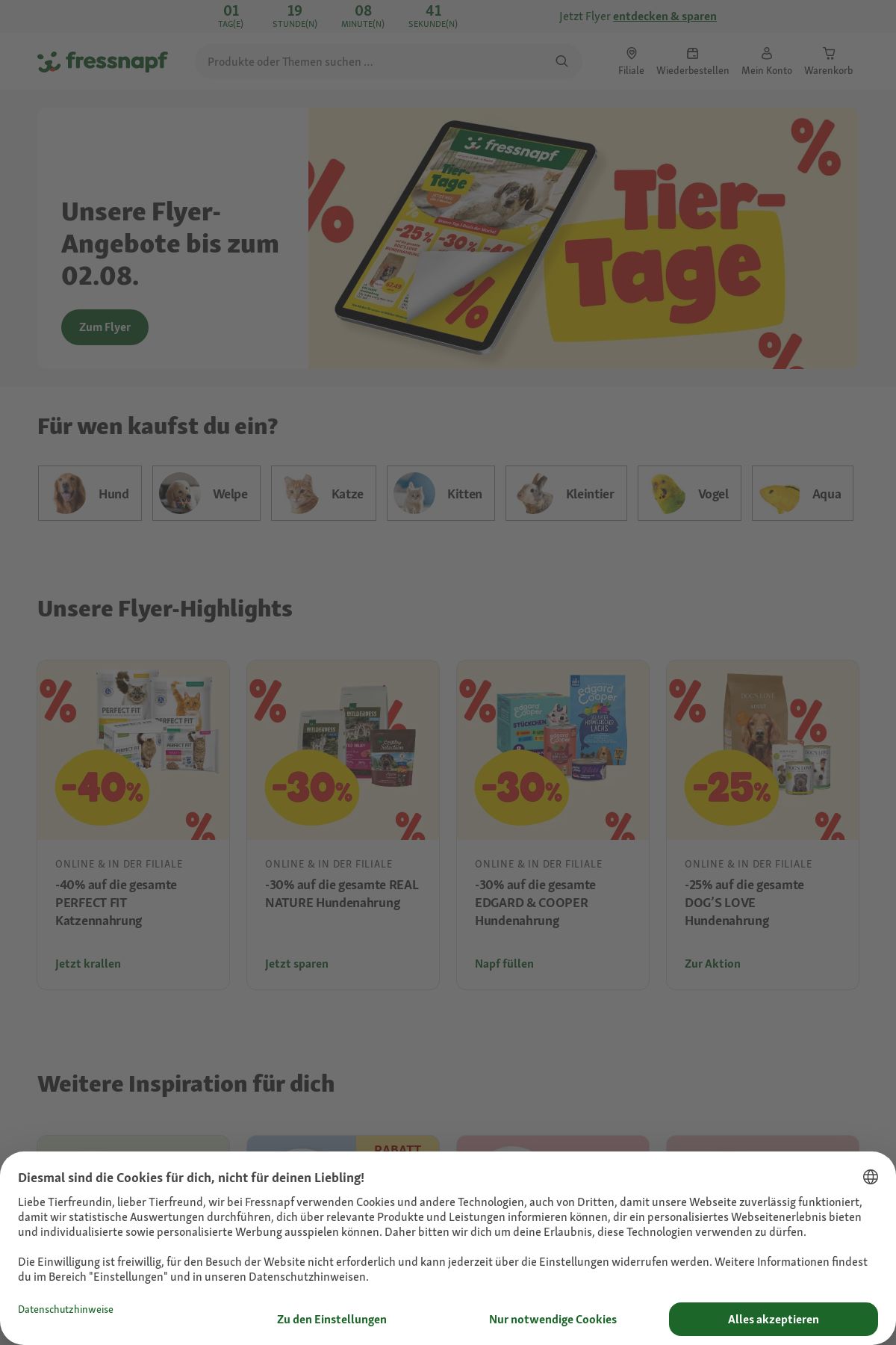 Prospekt Fressnapf 01.08.2025 - 16.08.2025