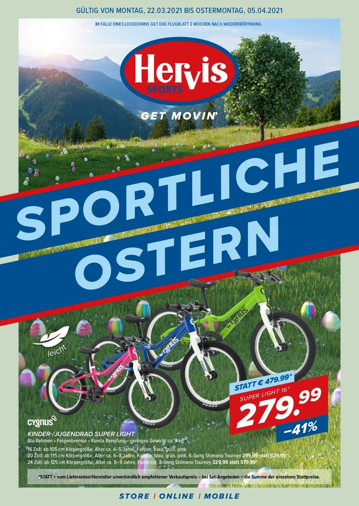 Prospekt Hervis Sports 22.03.2021 - 05.04.2021