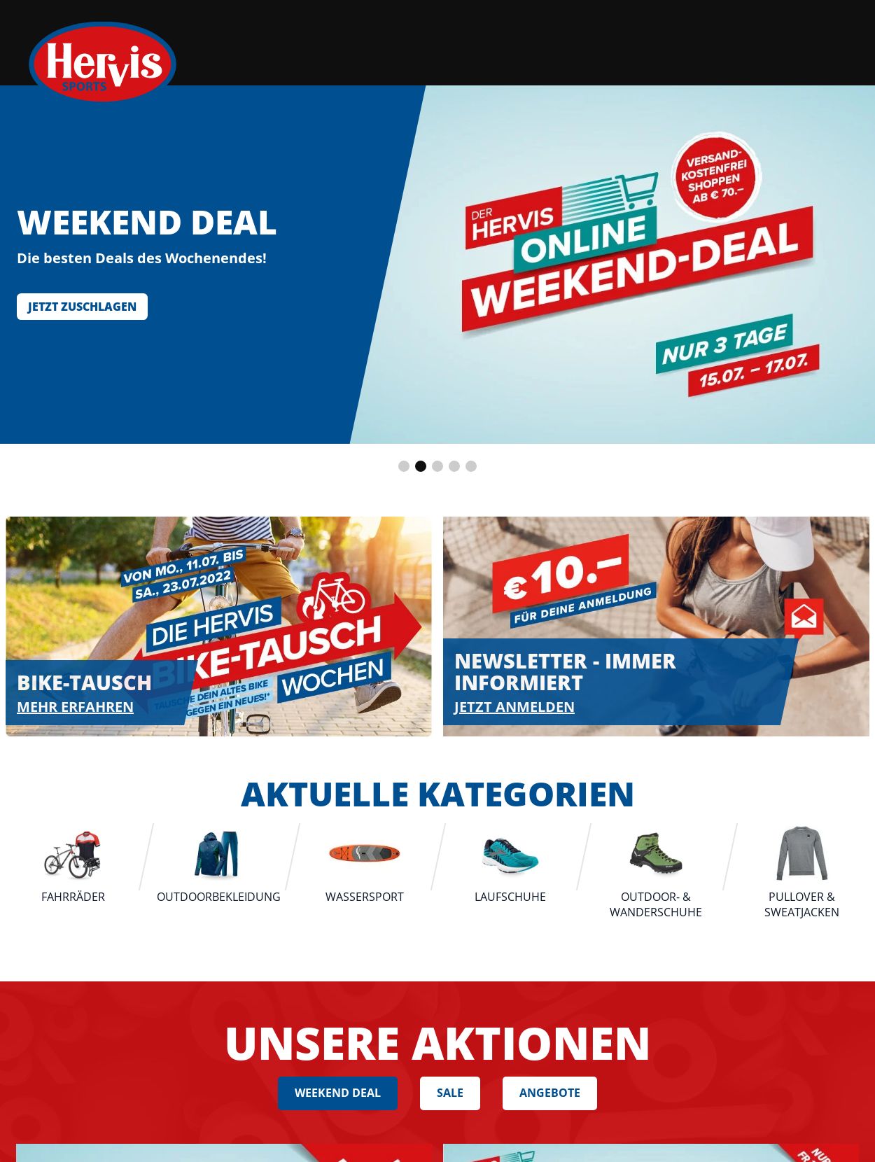 Prospekt Hervis Sports 18.07.2022 - 25.07.2022