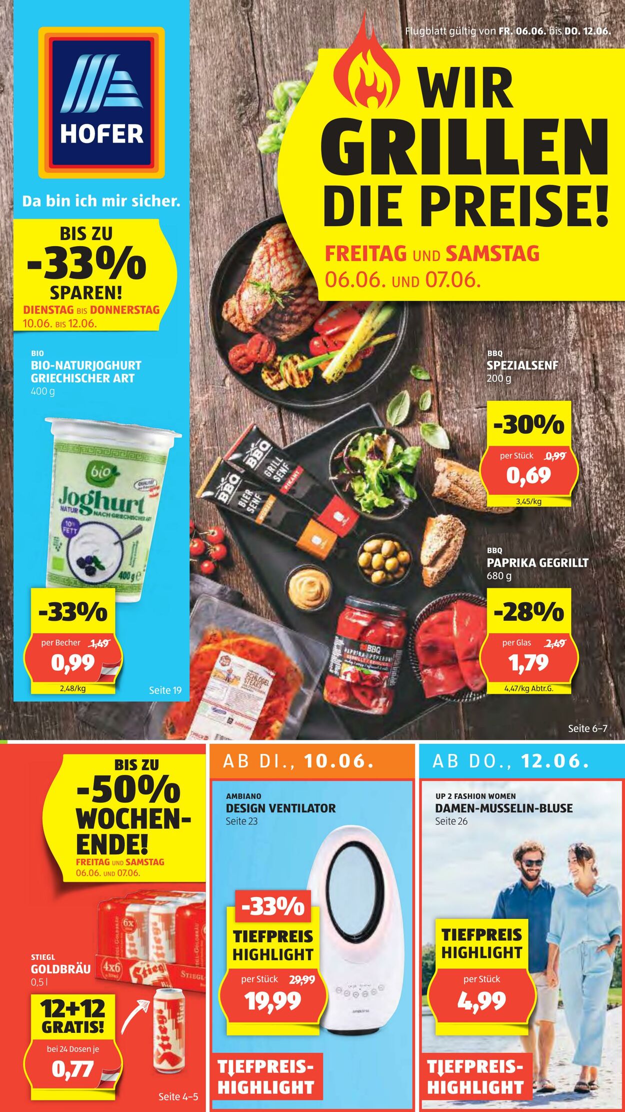 Prospekt Hofer - Angebote gültig ab Freitag, 06.06., Montag 10.06. und Mittwoch, 12.06.2025. 6 Jun, 2025 - 12 Jun, 2025