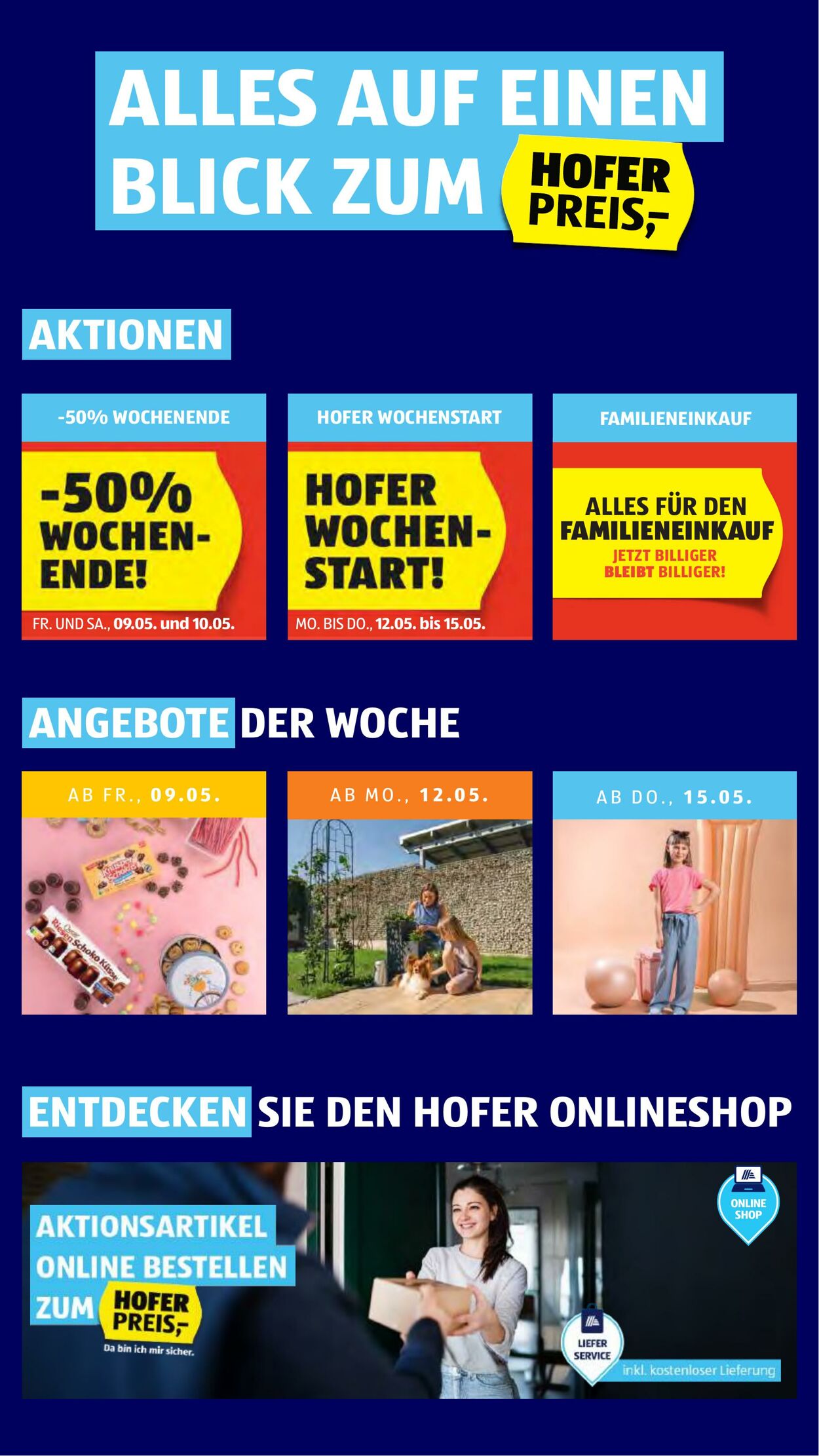 Prospekt Hofer 09.05.2025 - 15.05.2025