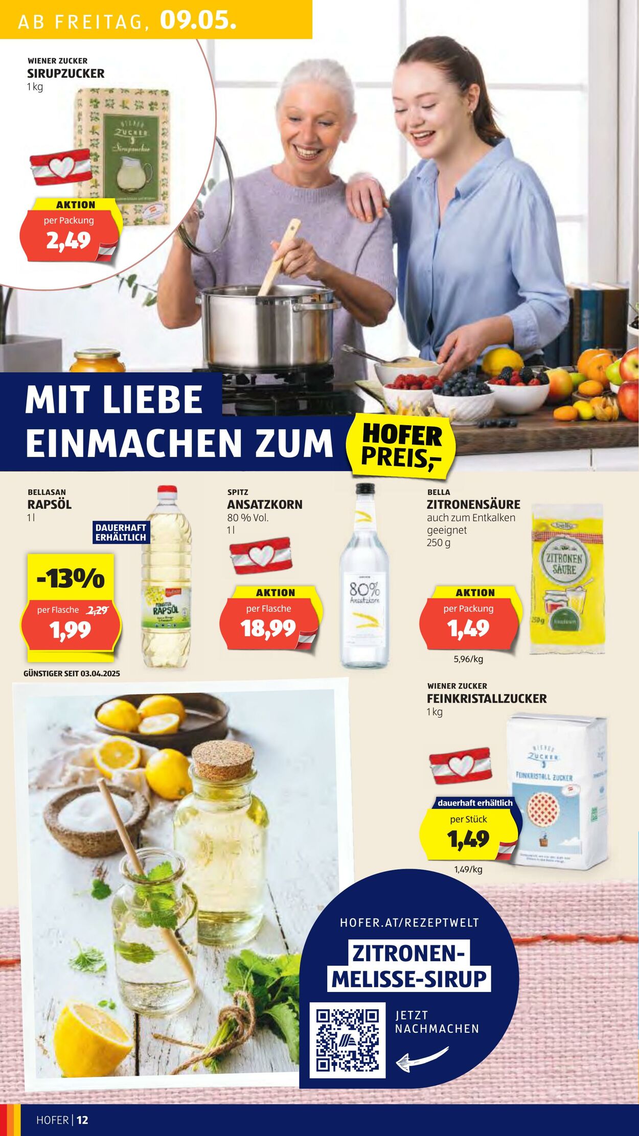 Prospekt Hofer 09.05.2025 - 15.05.2025