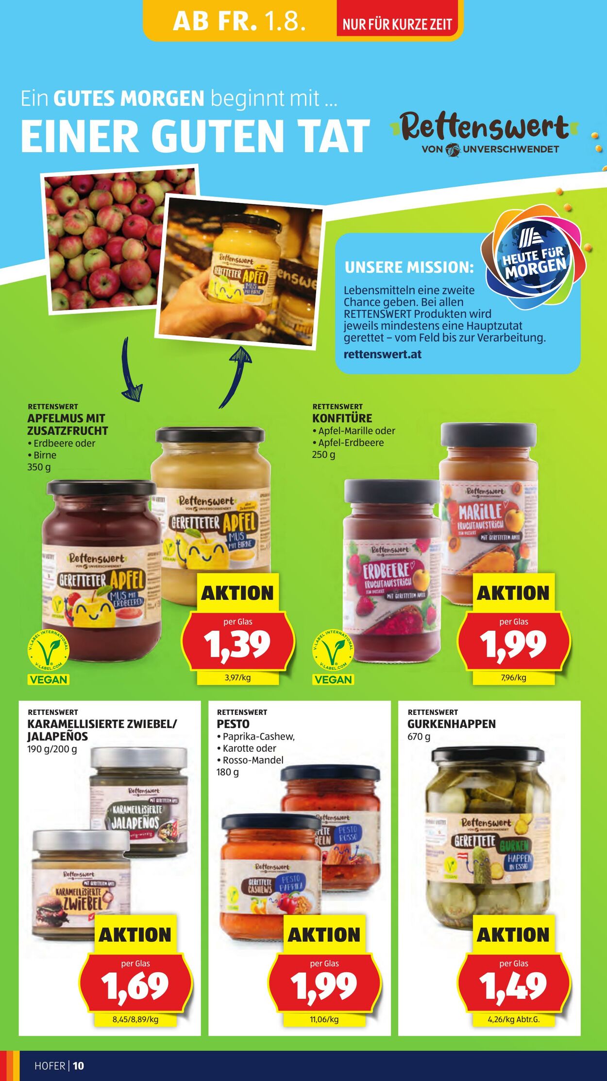 Prospekt Hofer 01.08.2025 - 07.08.2025