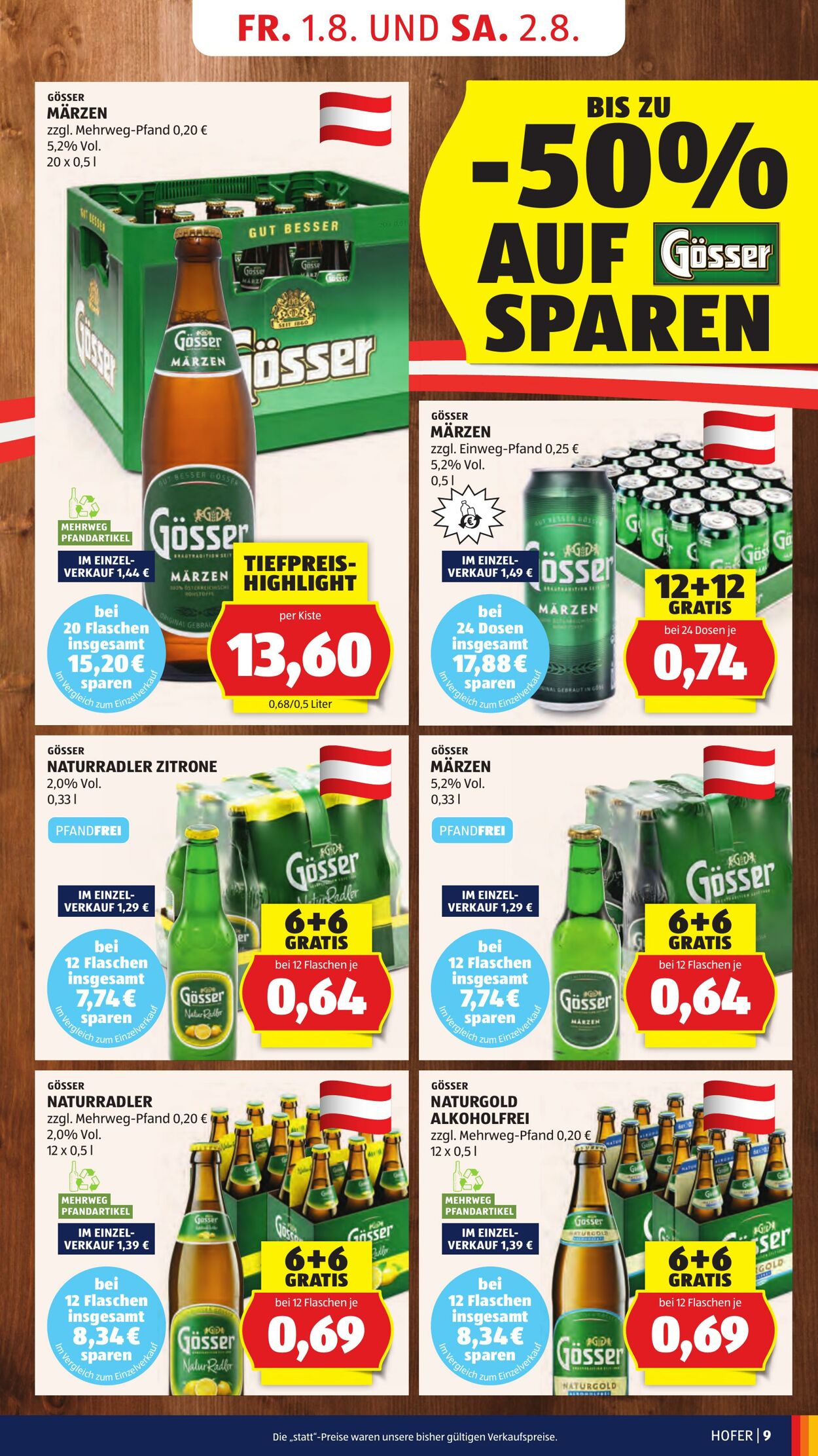 Prospekt Hofer 01.08.2025 - 07.08.2025