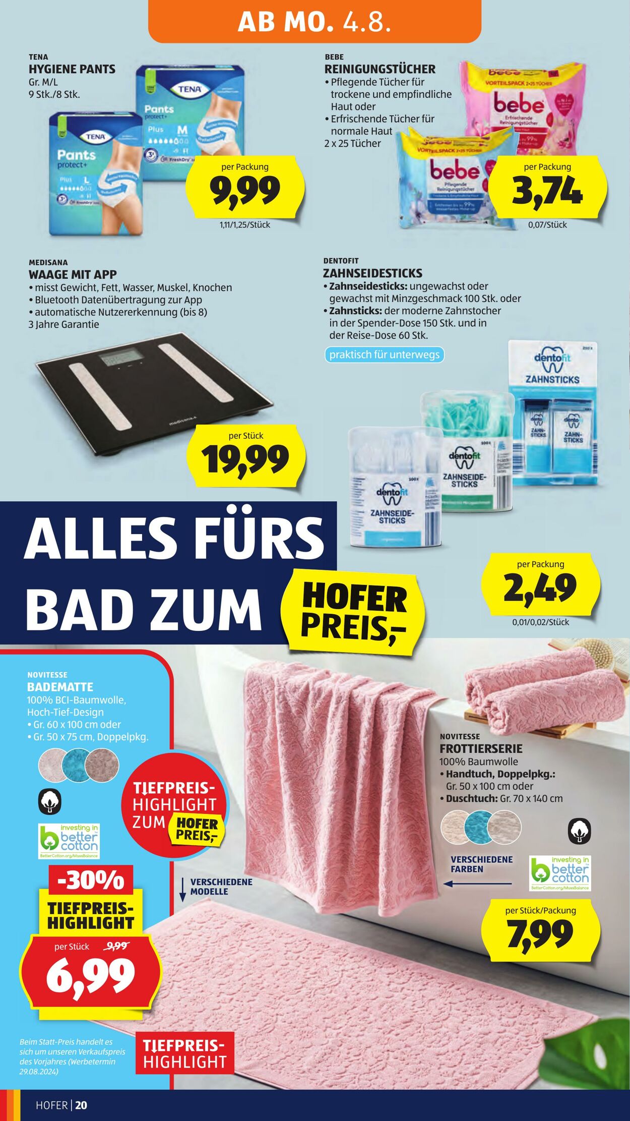 Prospekt Hofer 01.08.2025 - 07.08.2025
